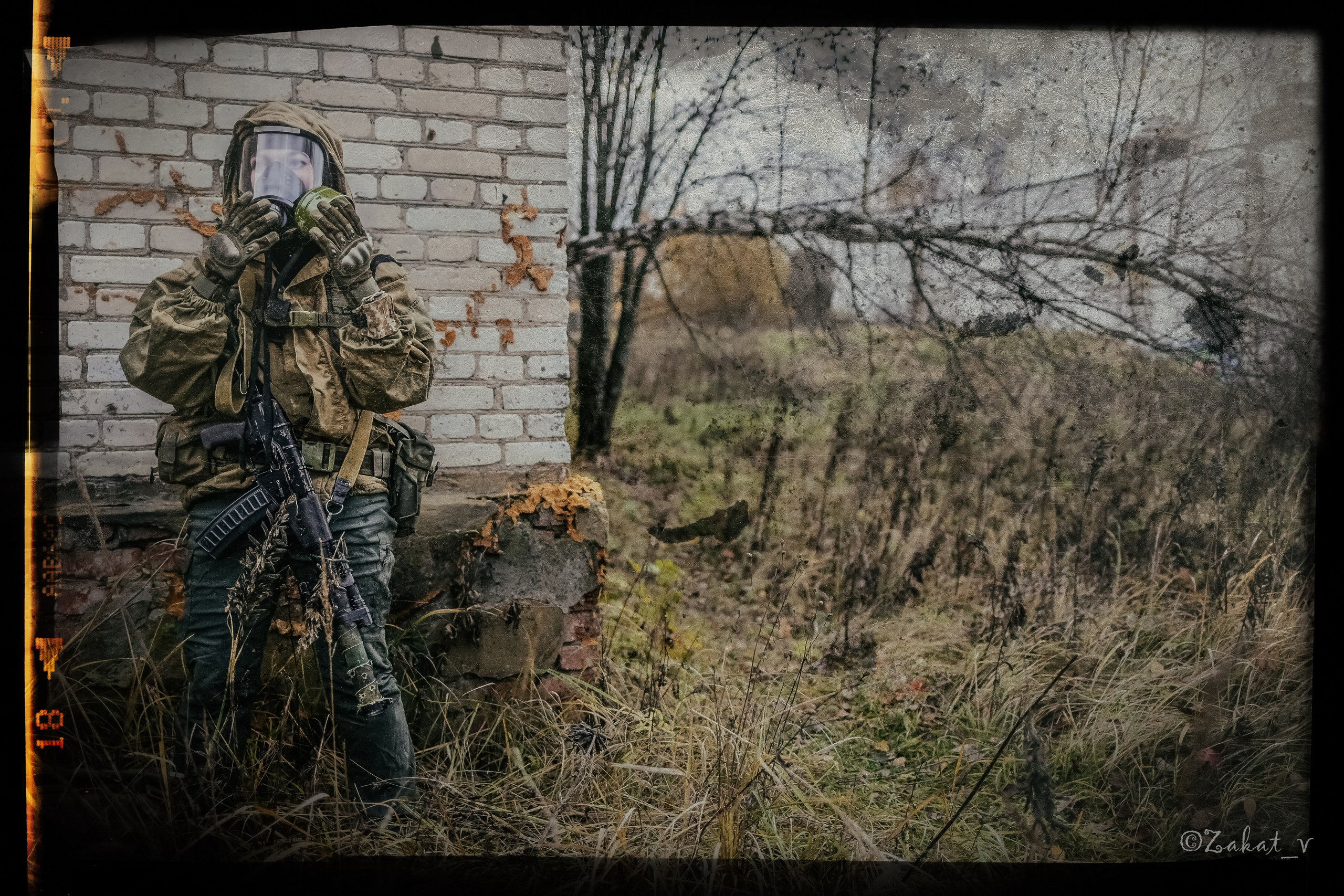 Жанровая постановочная фотосъемка «Сталкер Ракета». Репортажный фотограф, Москва, Закат