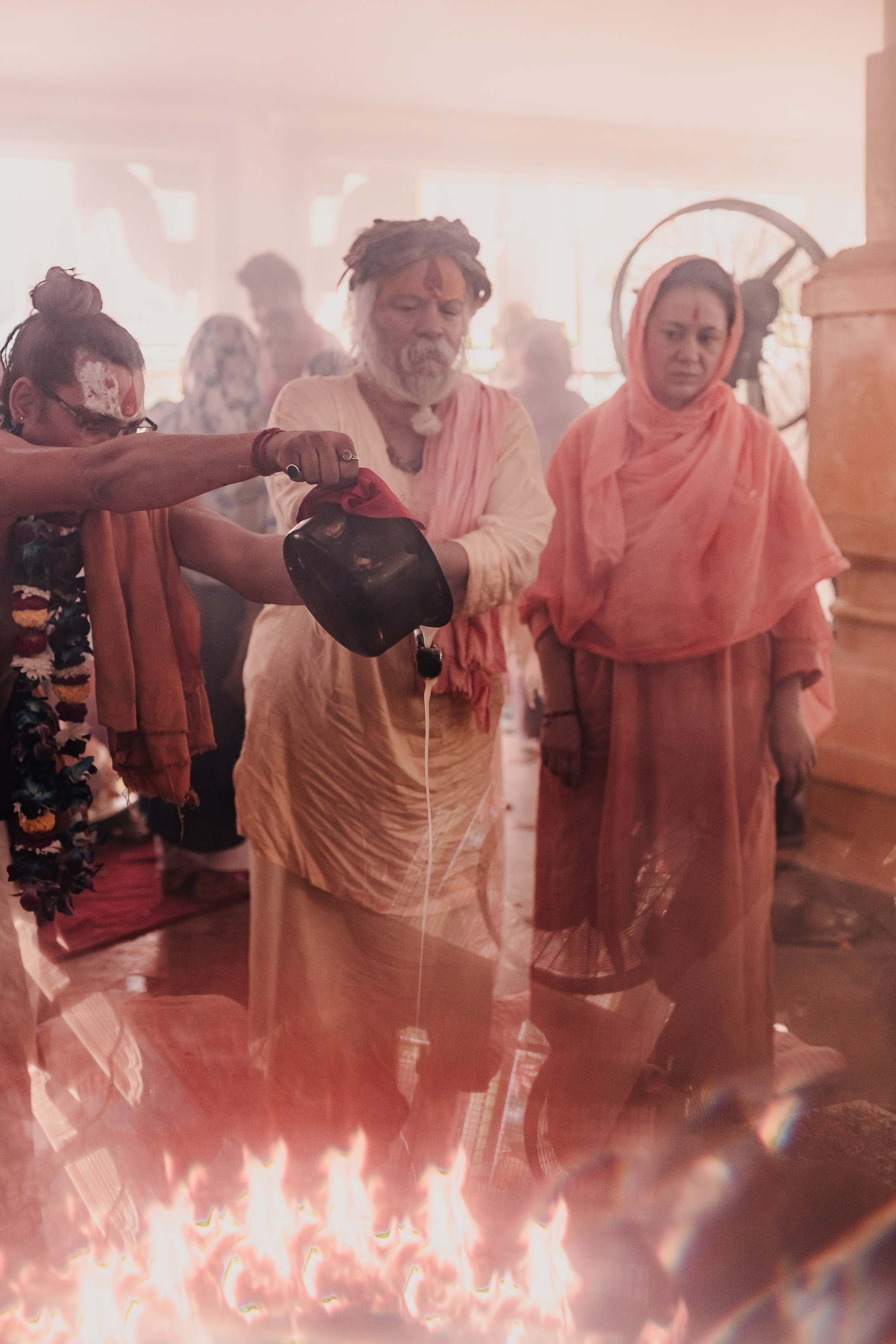 Navaratri yajna at Devraha Baba Ji ashram. Мариам Багдасарян