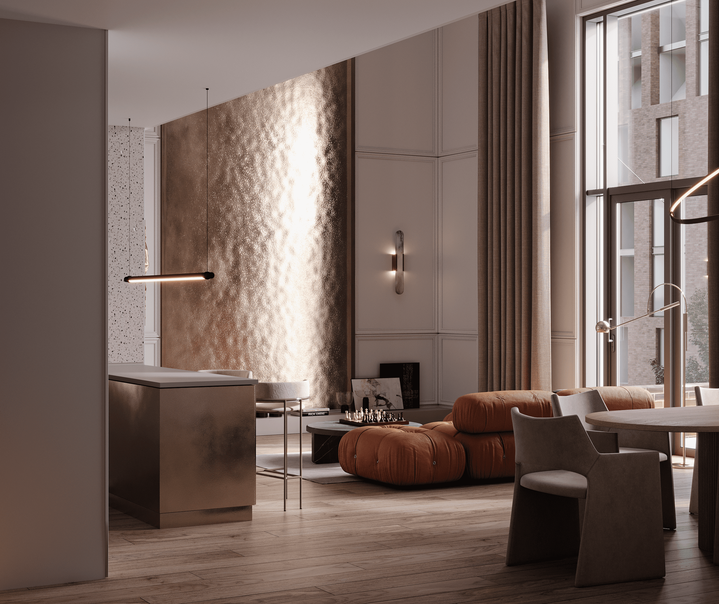 Apartment in Imperial Club, Saint Petersburg. Cg artist Shchapov Dmitry