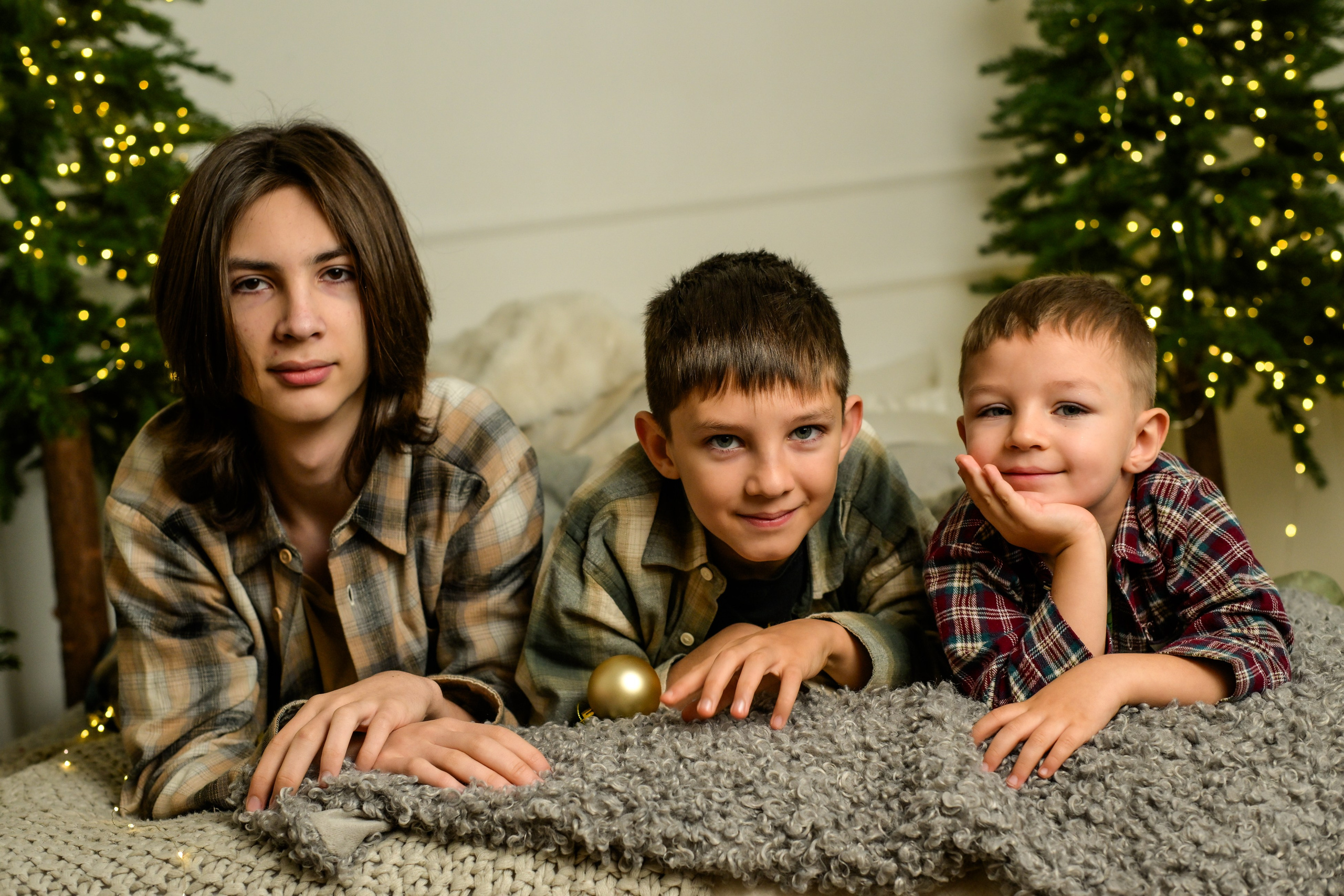 Семья Ольги новогодняя съемка