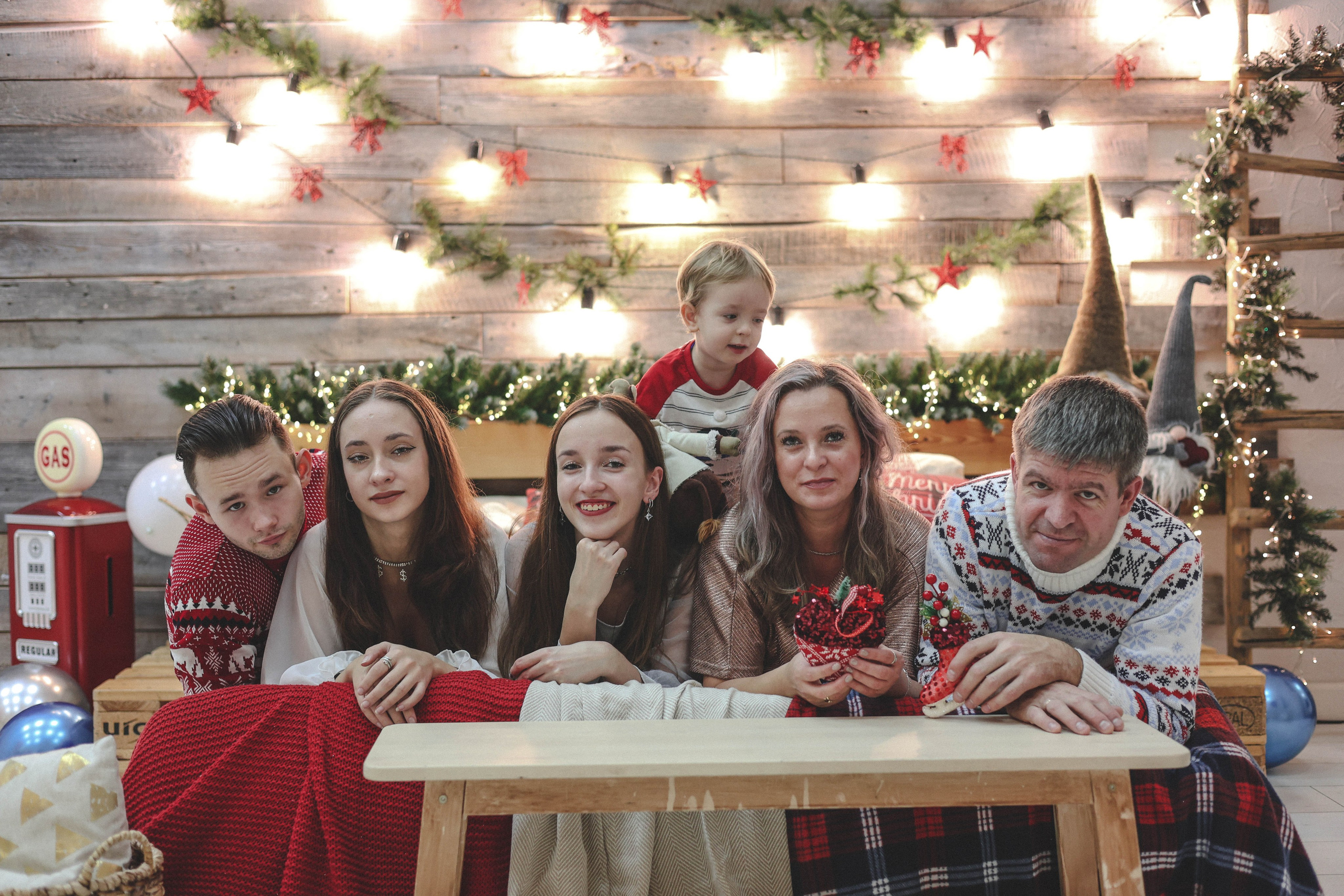 Новогодняя история «Ирина и ее семья». Фотограф в Москве Анастасия Калинина