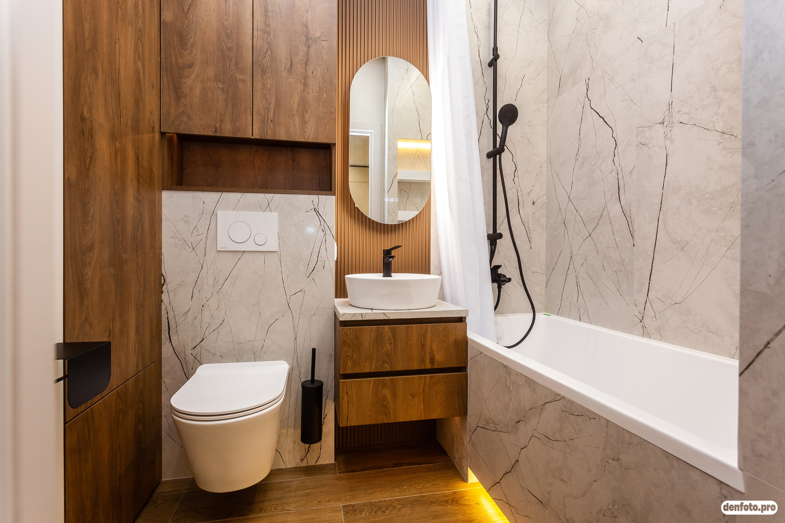 Современная 1 комнатная квартира. Фотограф Денис Денисов