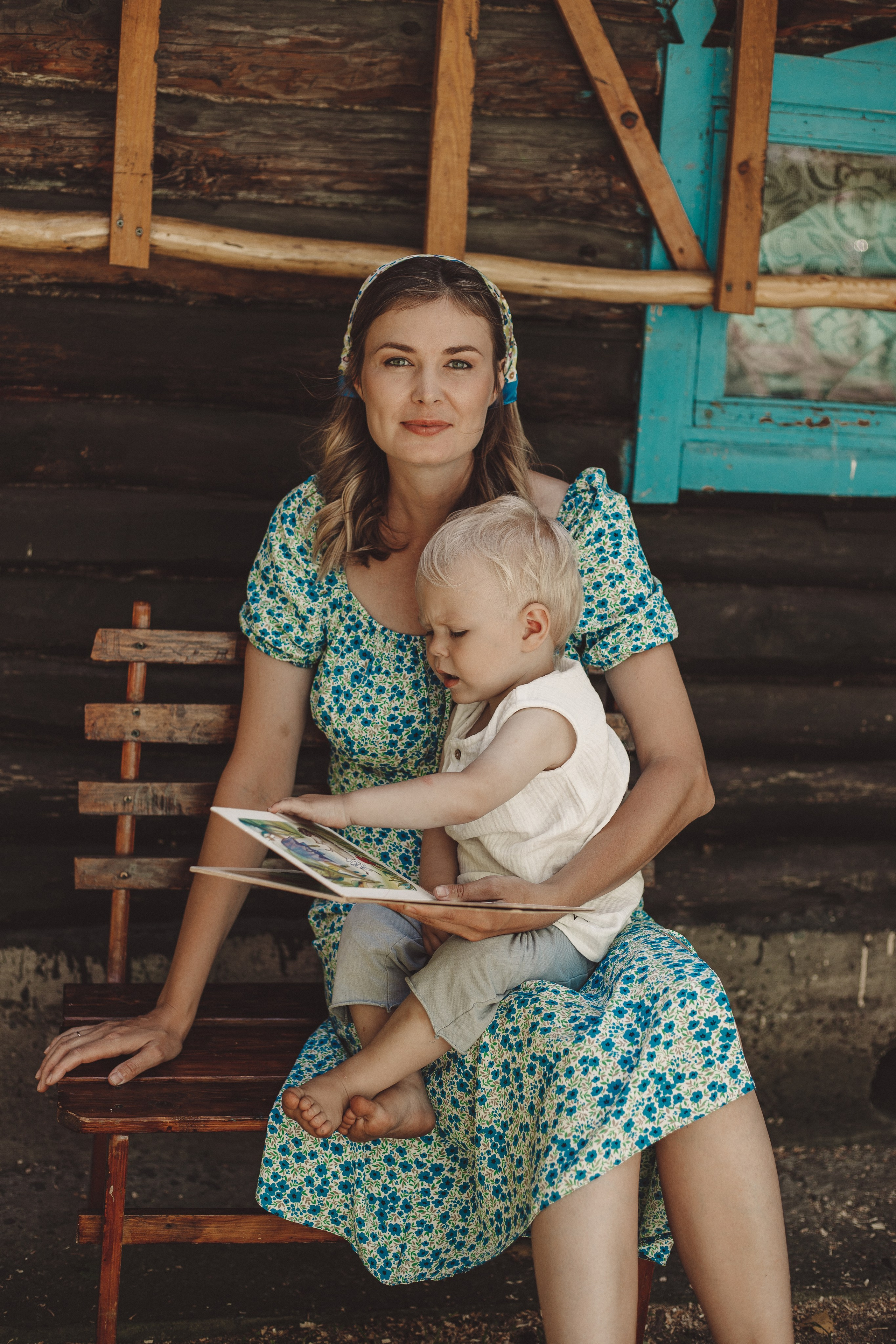 Семейная фотосессия - Люба и Платон: дачное детство. Семейный и женский фотограф Кемерово Мария Степ