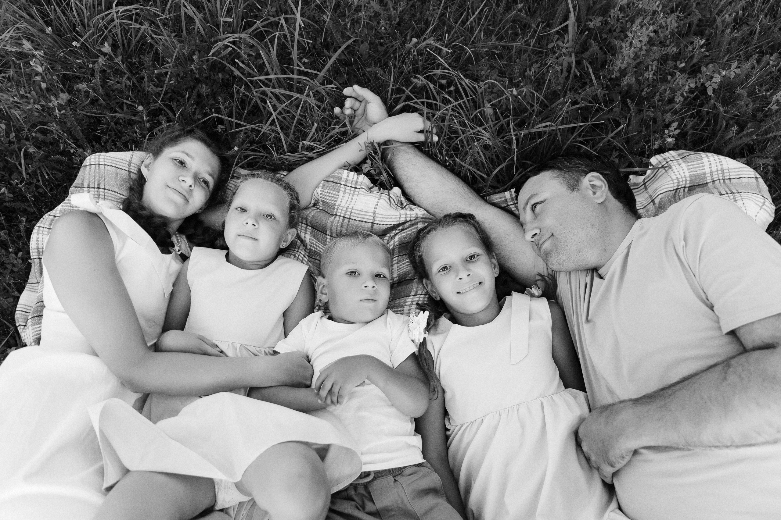 Олег, Вика, Варя, Маша и Тима. Семейный фотограф • Домашние съемки в Нижнем Новгороде