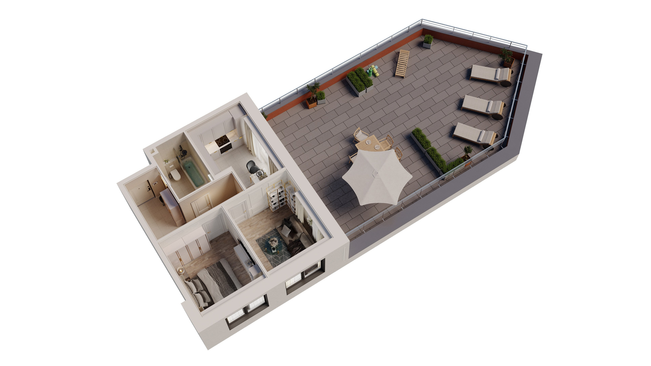 3D планировки. 3D визуализация интерьера и архитектурной среды