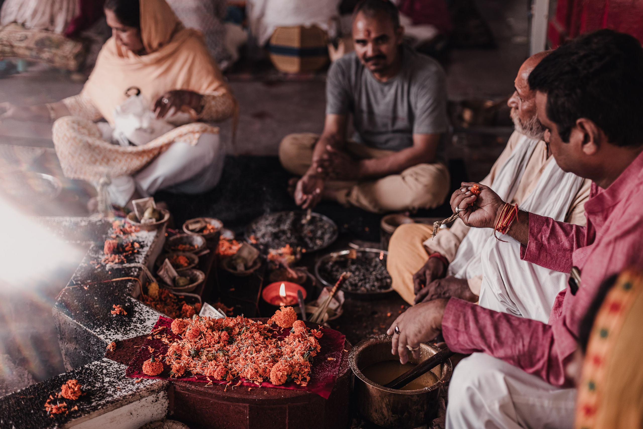 Navaratri yajna at Devraha Baba Ji ashram. Мариам Багдасарян