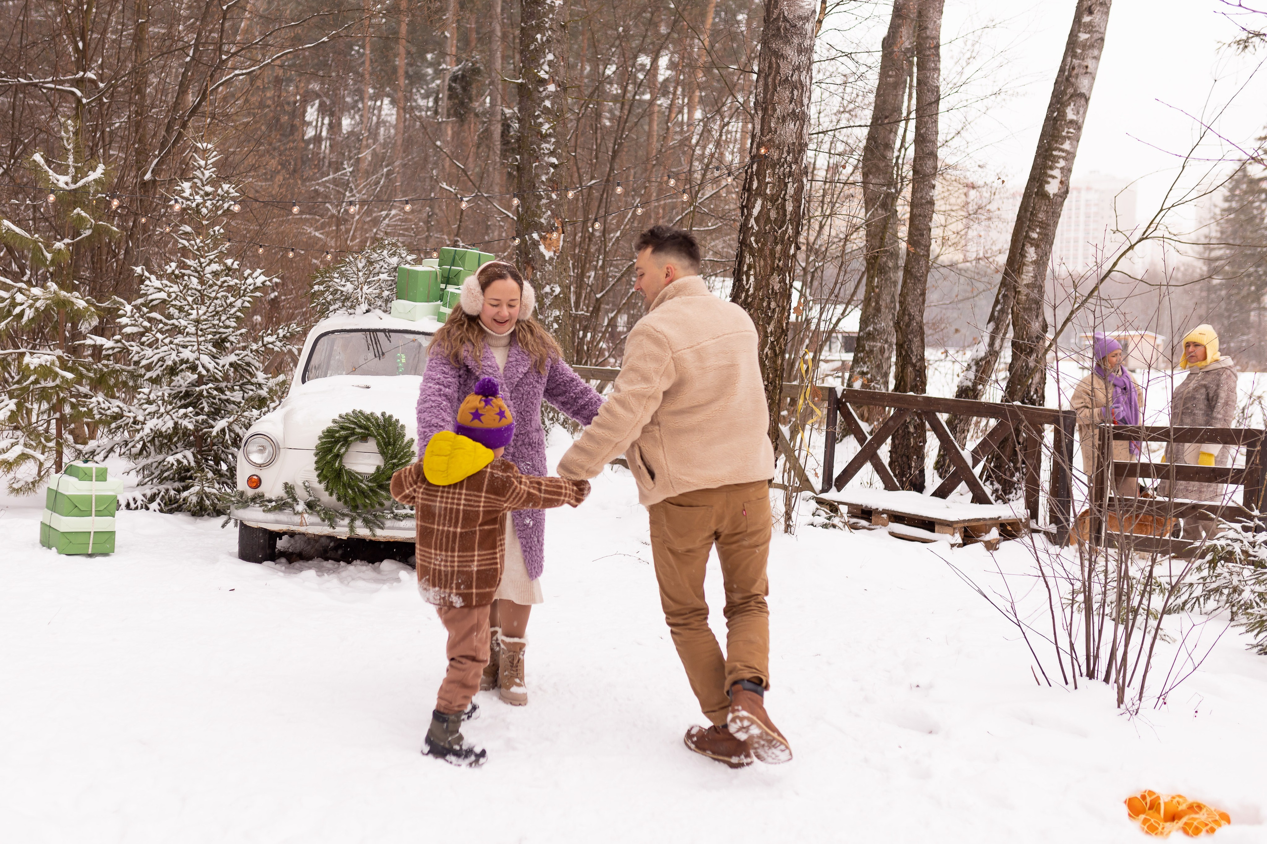 Первый снег в Декабре 2024. Семейный и детский фотограф в городе Подолск МО Крылова Ирина