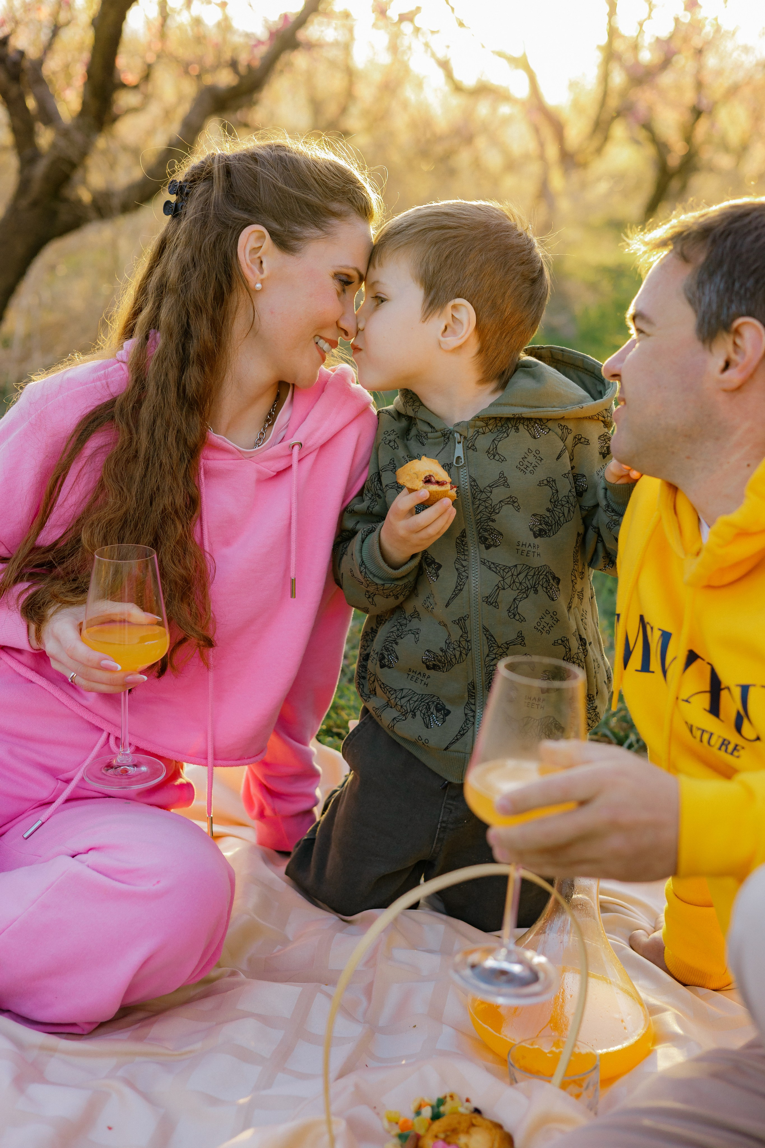 Закат в персиковом саду