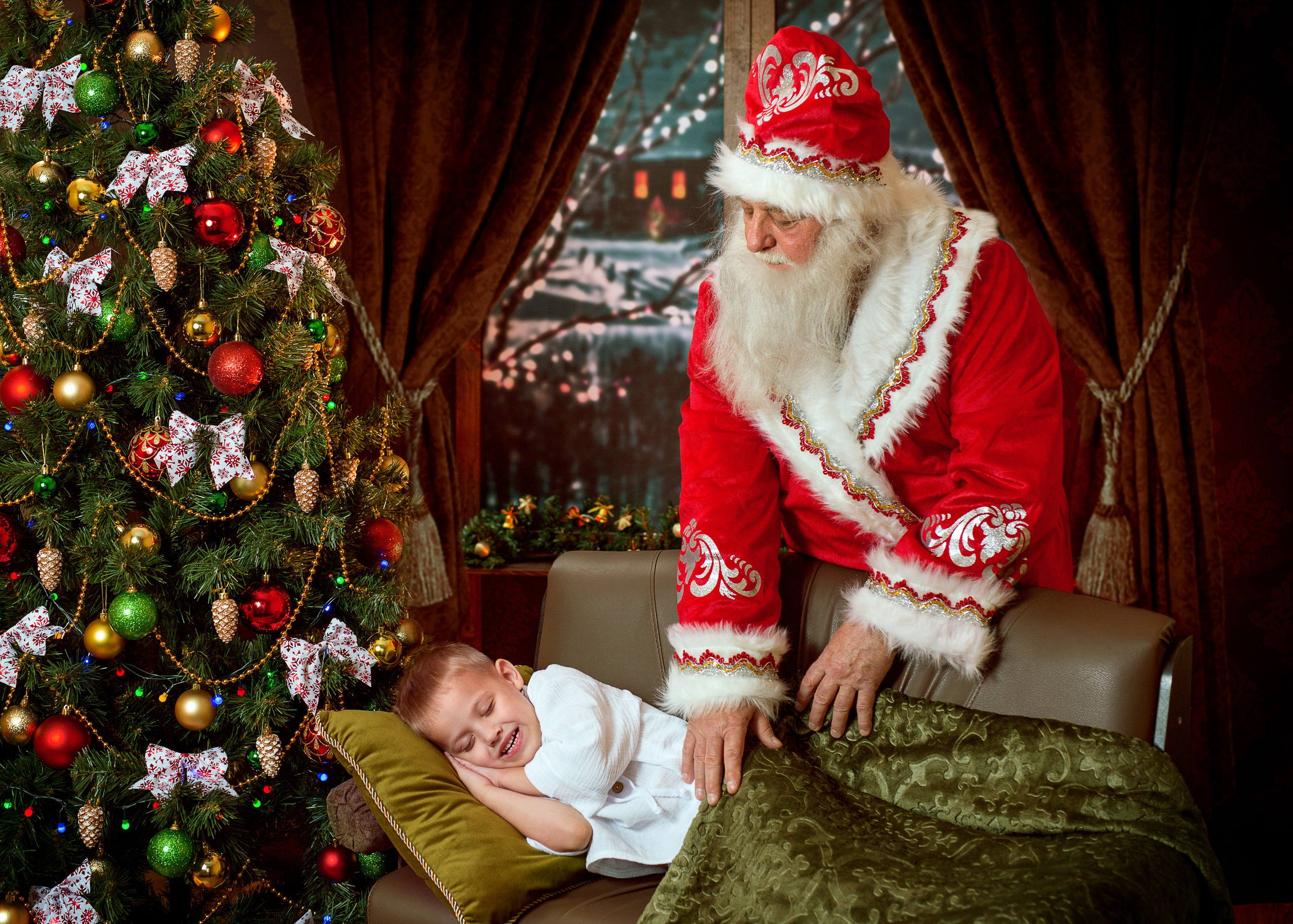 Фотосессия с Дедом Морозом 2022 год. Фотограф в детский сад Елена Колчева Новокузнецк