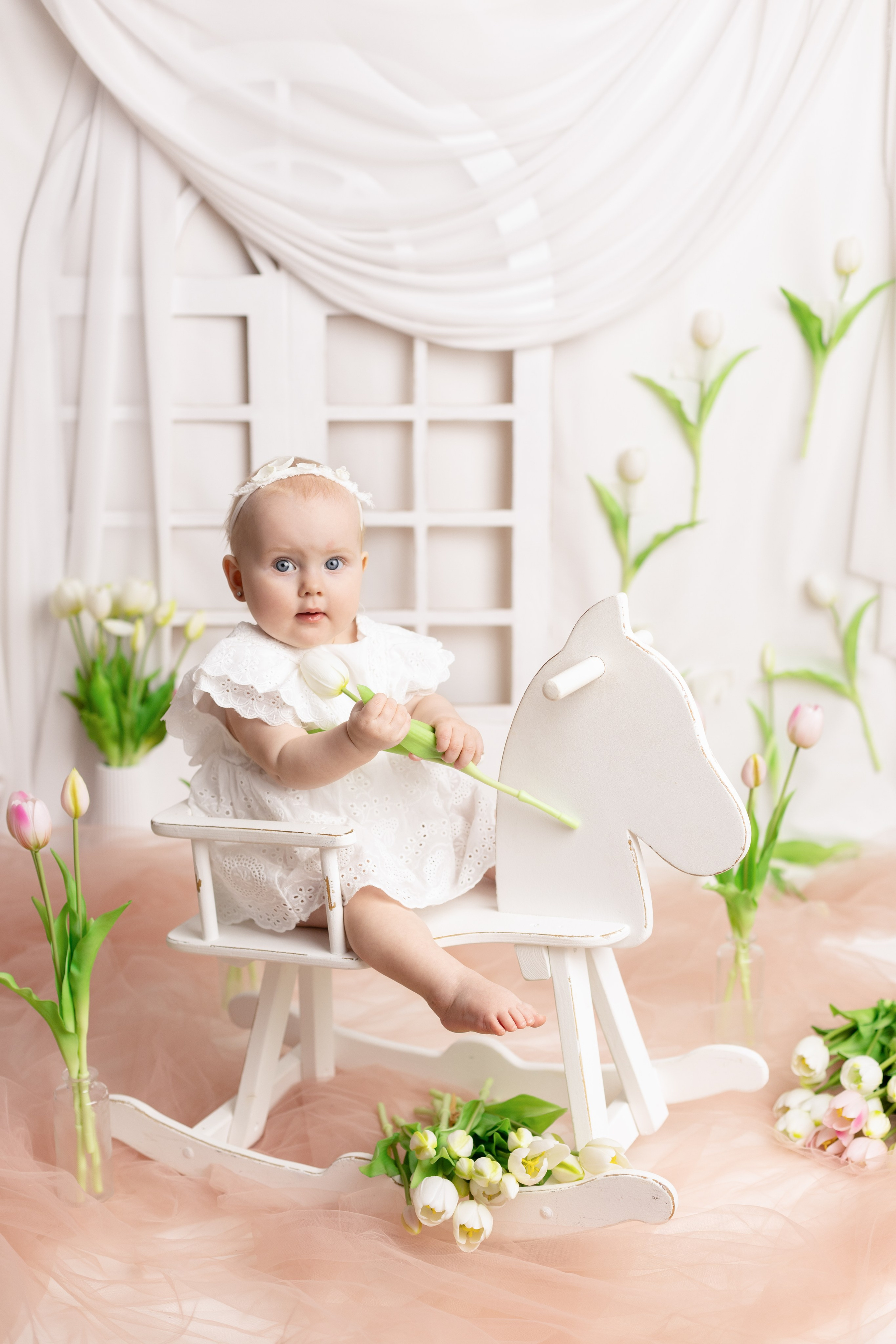 Весенний фотопроект для детей с рождения до года. Фотограф новорожденных, детский фотограф в г. Оренбурге Екатерина Козлова