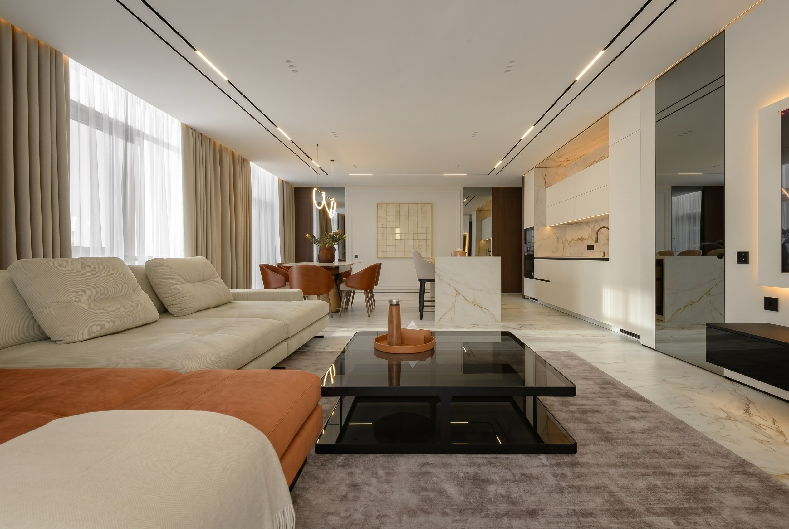 Премиальный интерьер квартиры 116 м² в Краснодаре | Валерия Котович