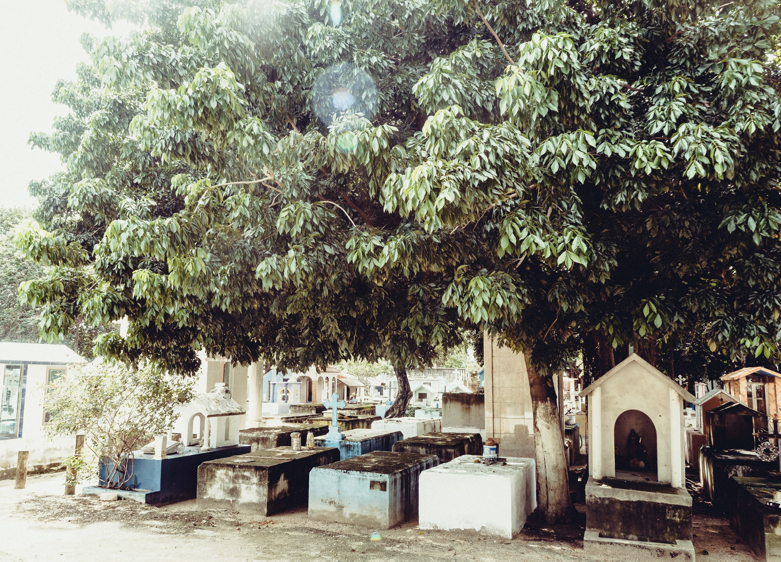 Кладбище в Мексике.