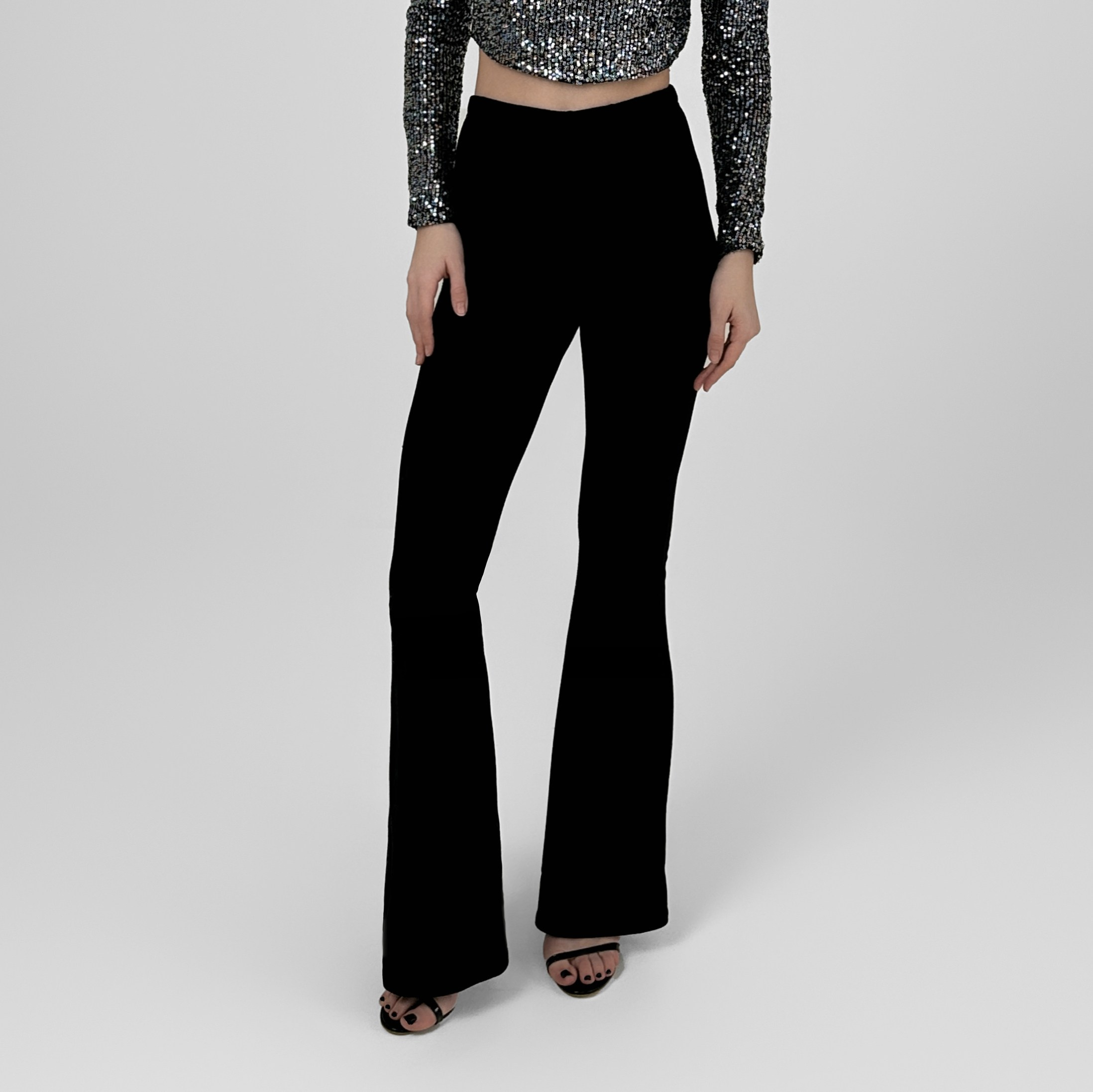 Штаны клеш с высокой посадкой 500 руб/час Размер ONE SIZE | Залоговая стоимость - 2000 руб 