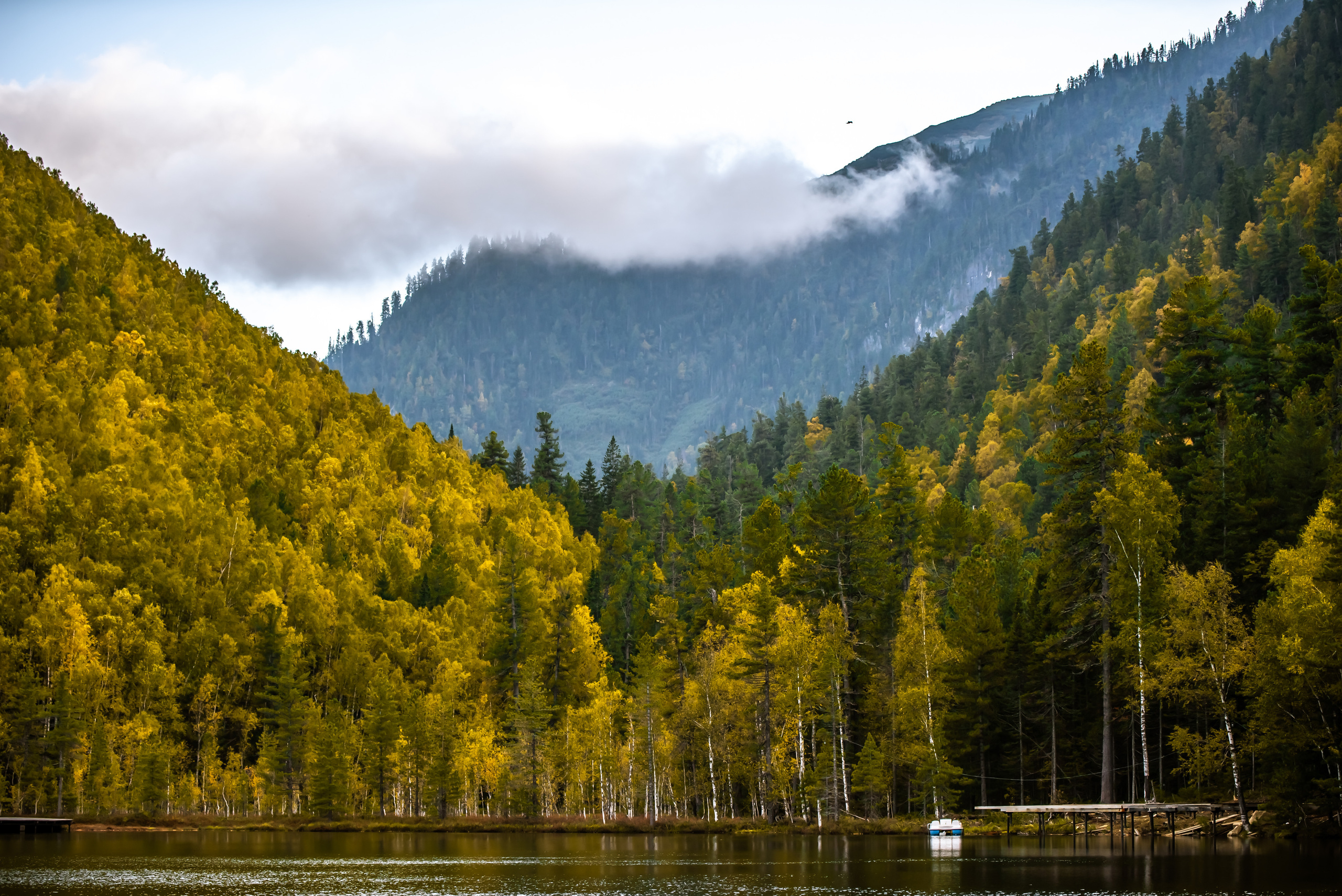 Поездка на теплые озера осенью