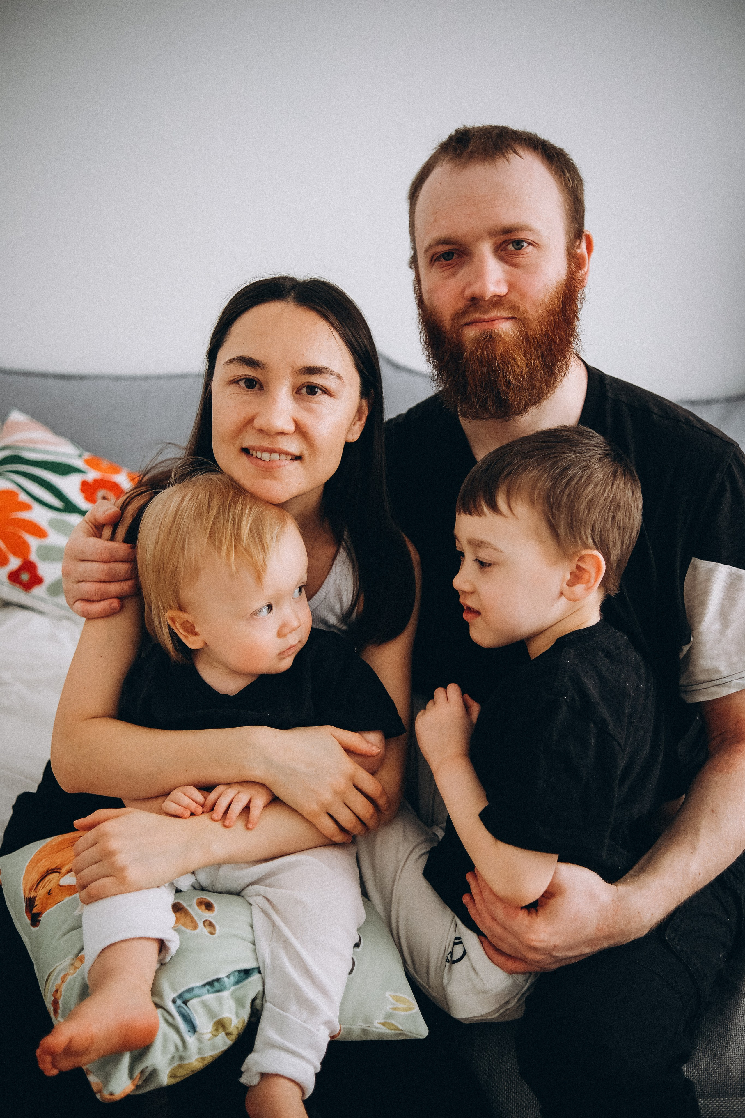 У Ирины дома. Семейный детский ньюборн фотограф в Москве Марта Петрова