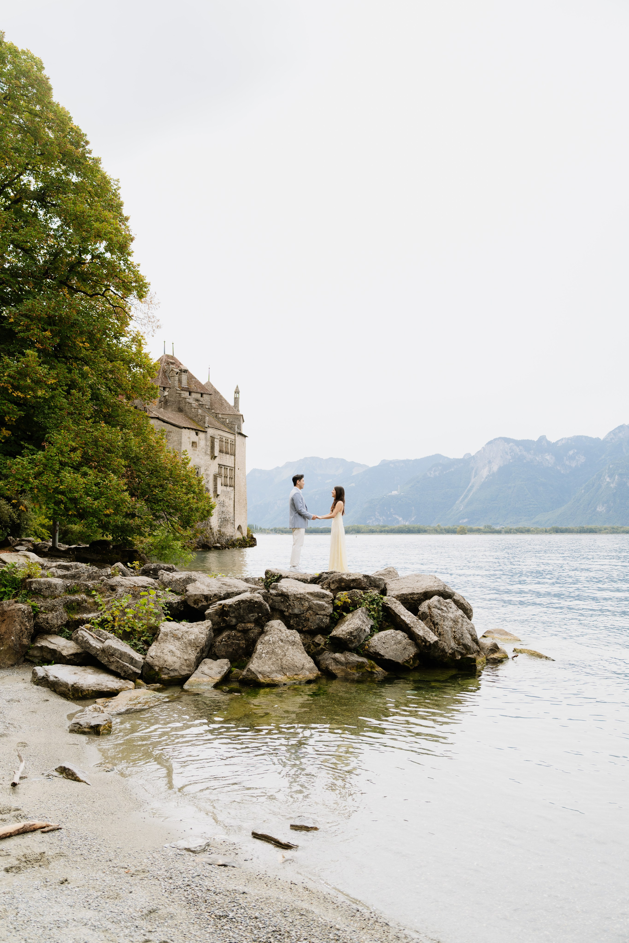 Kristi & Andy | Proposal Montreux. Professional Wedding Photographer Geneva & Romande Switzerland | Tanya Creator