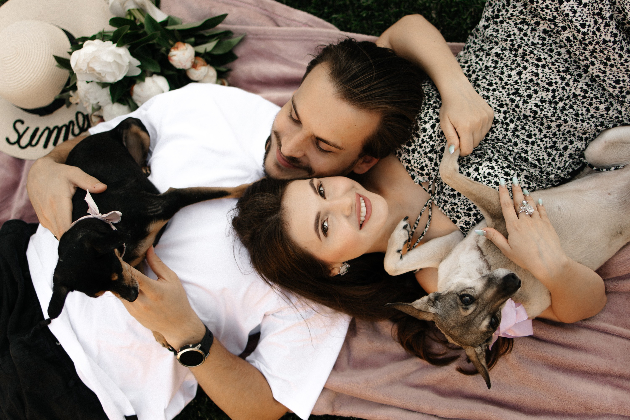 Love story с собачками. Семейный фотограф в Краснодаре Храмова Анна