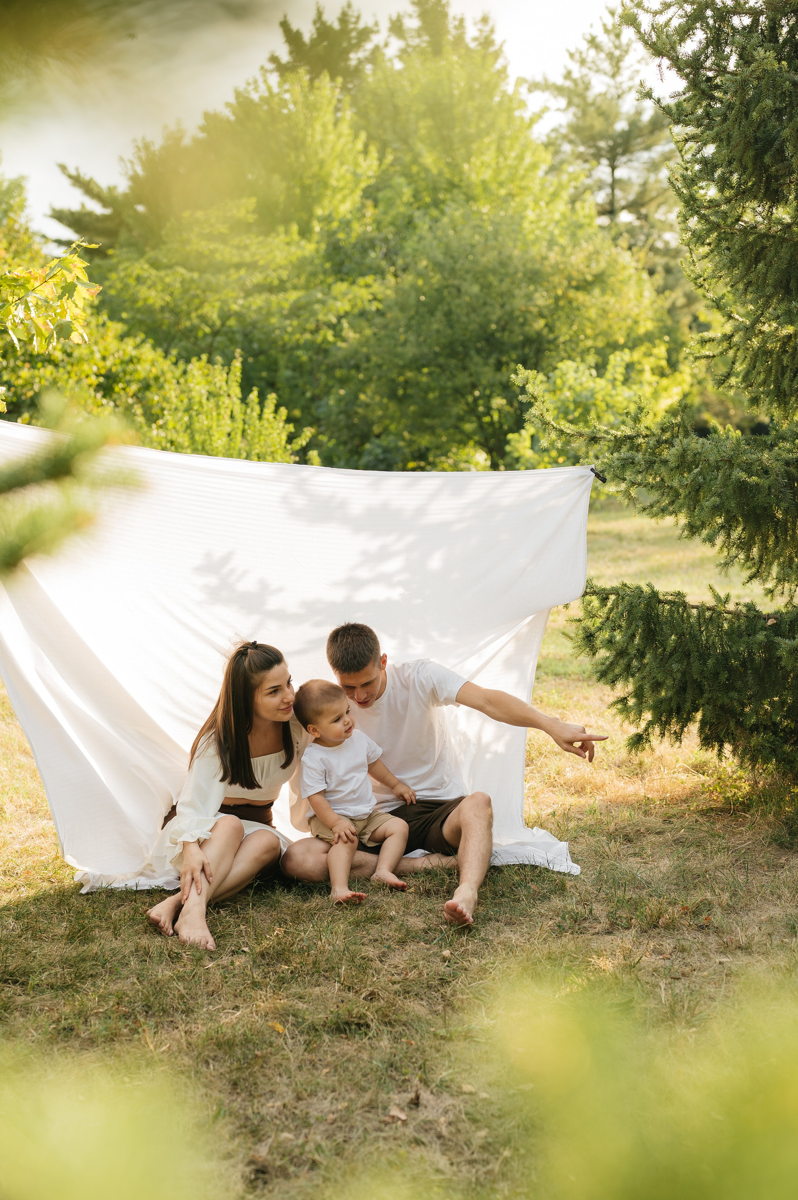 Летняя семейная фотосессия в парке. Свадебный и семейный фотограф в Краснодаре Алина Мельник