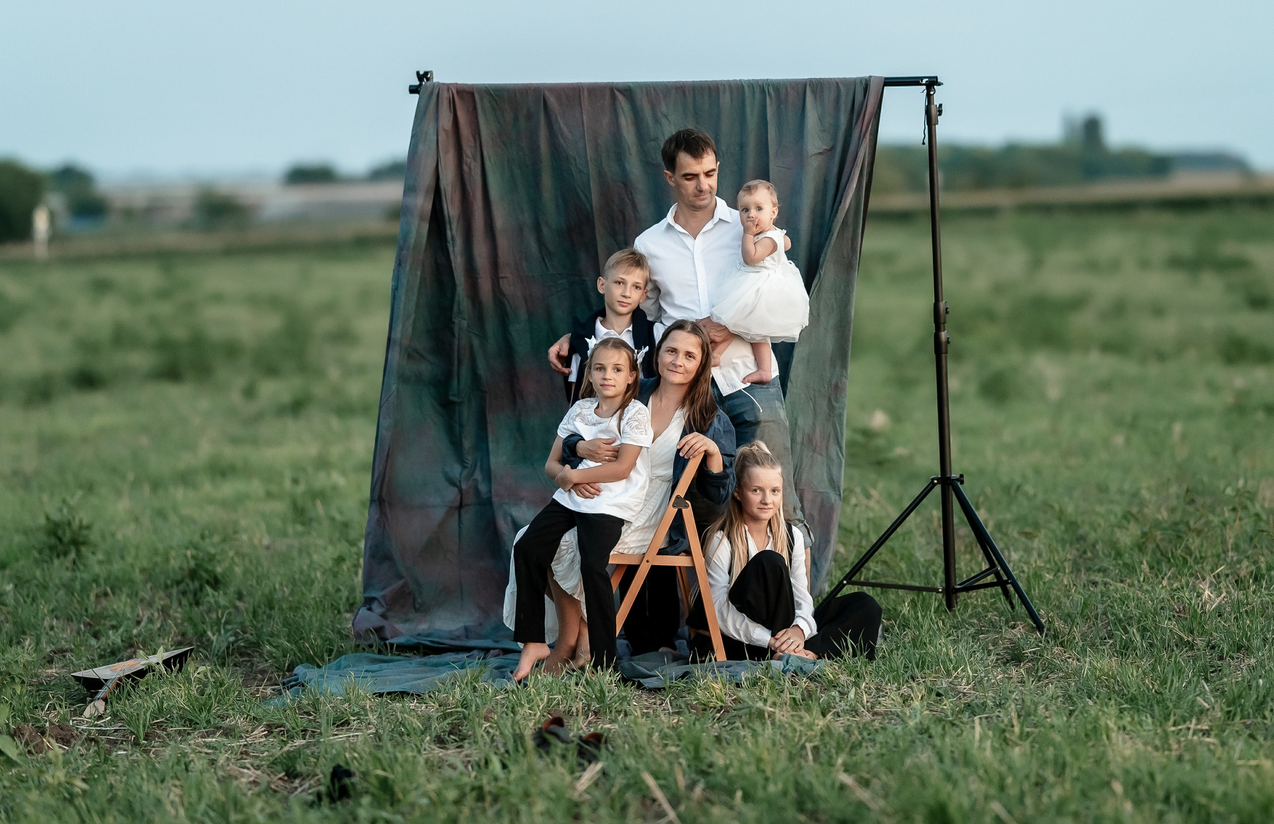 В поле. Семейная. Фотограф Котова Валентина