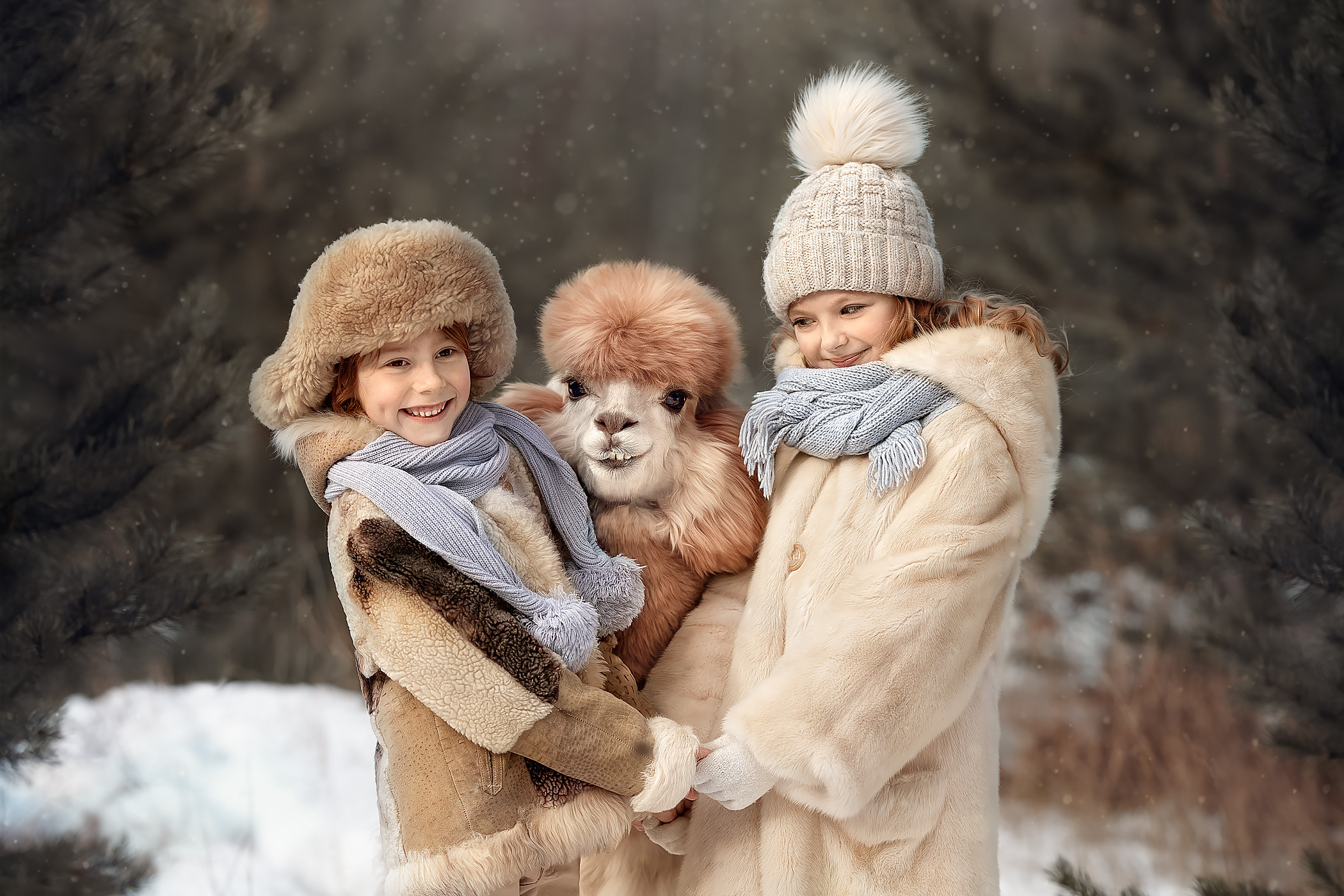 Детки с животными. Портфолио