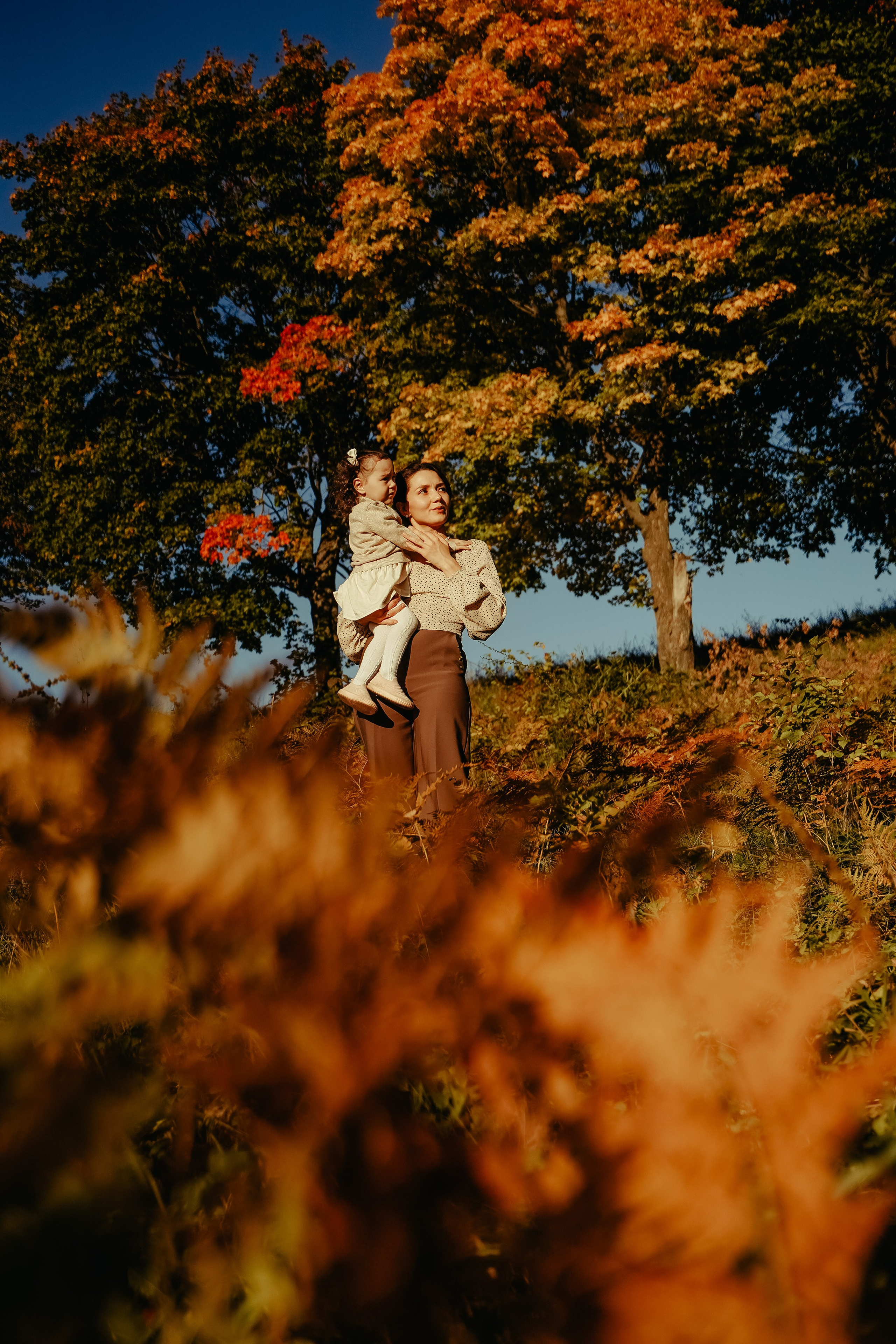 Мама и Дочка Осенняя фотосъемка