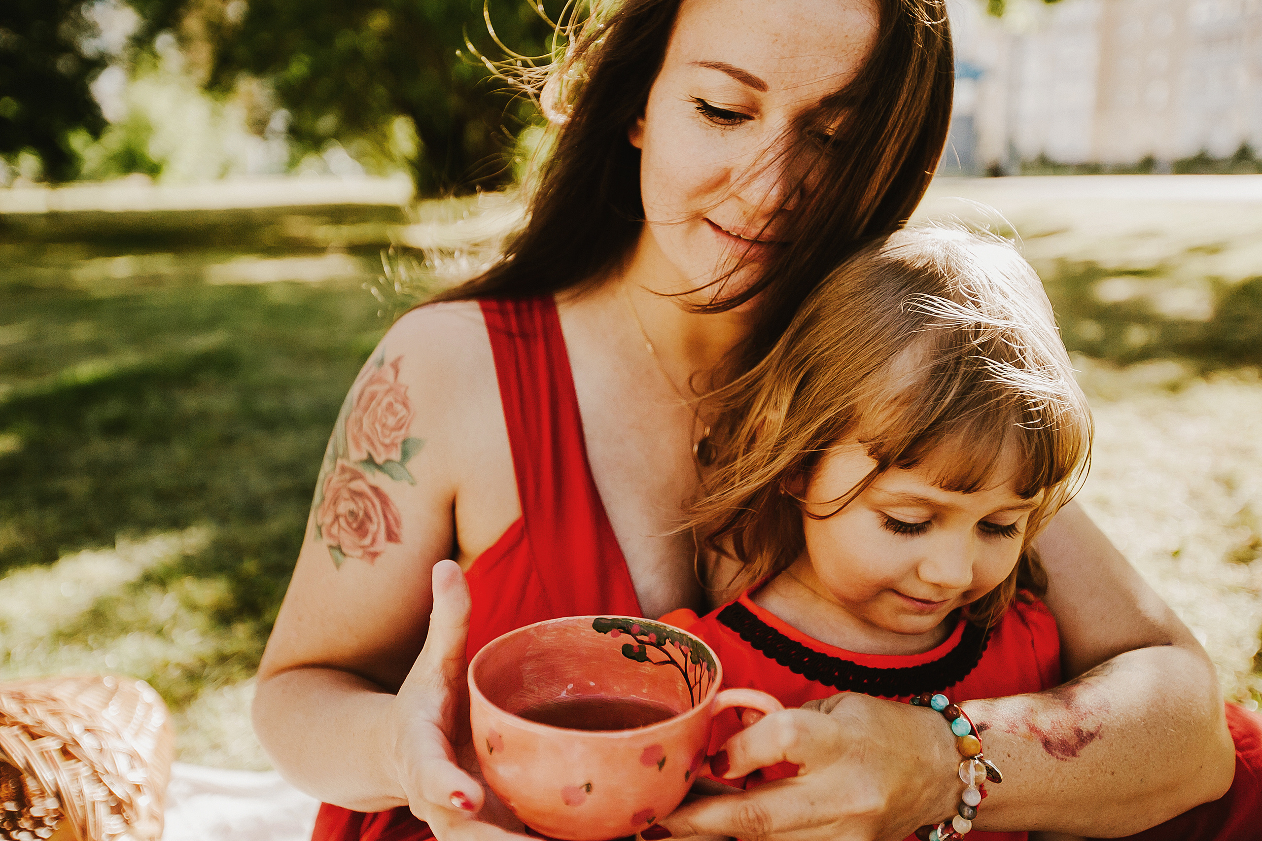 Сонечка и родители. Фотограф Полина Егорова город Тюмень
