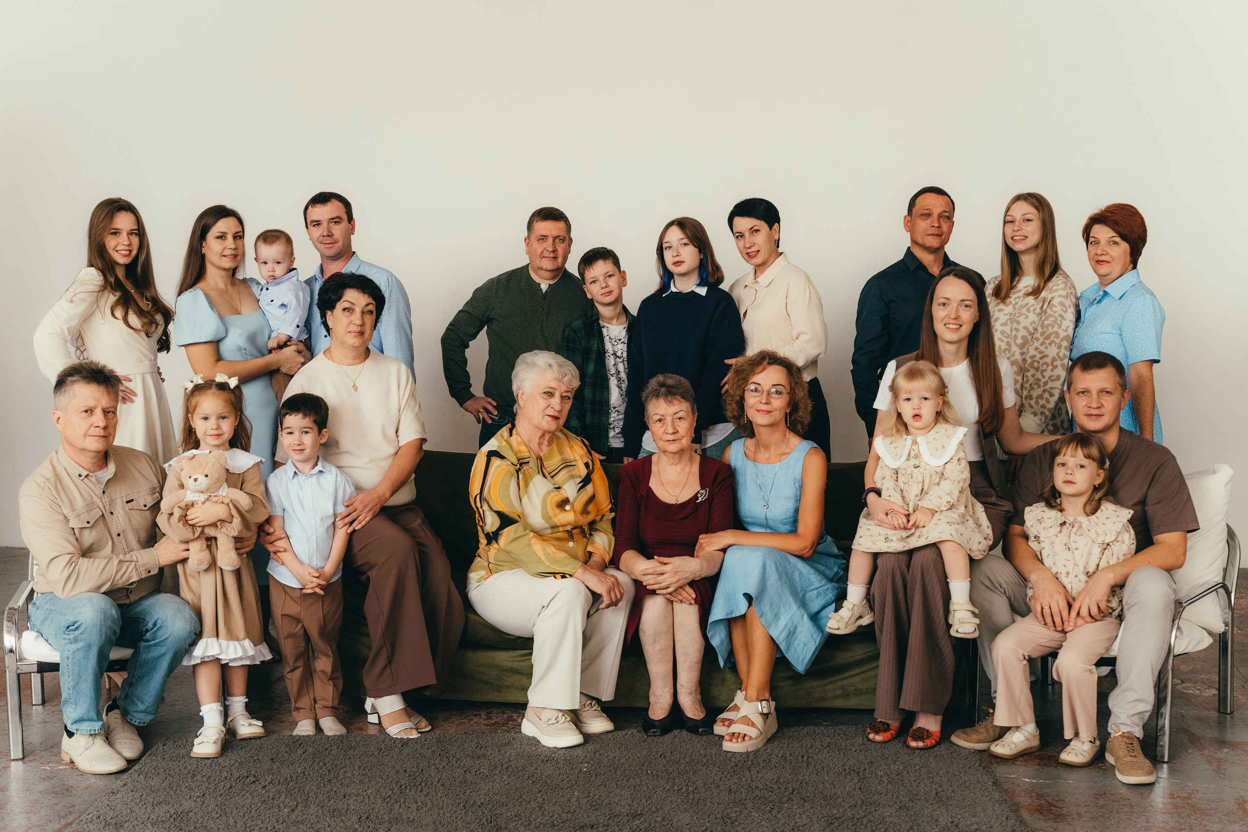 Большая семья. Семейный фотограф • Домашние съемки в Нижнем Новгороде