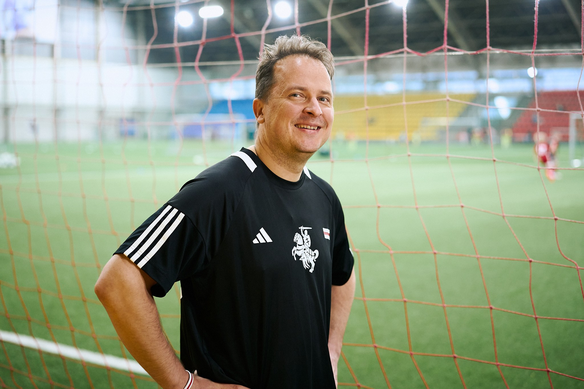 Friendly football match: Seimas of the Republic of Lithuania vs. Sviatlana Tsikhanouskaya’s Office. Photographer in Vilnius