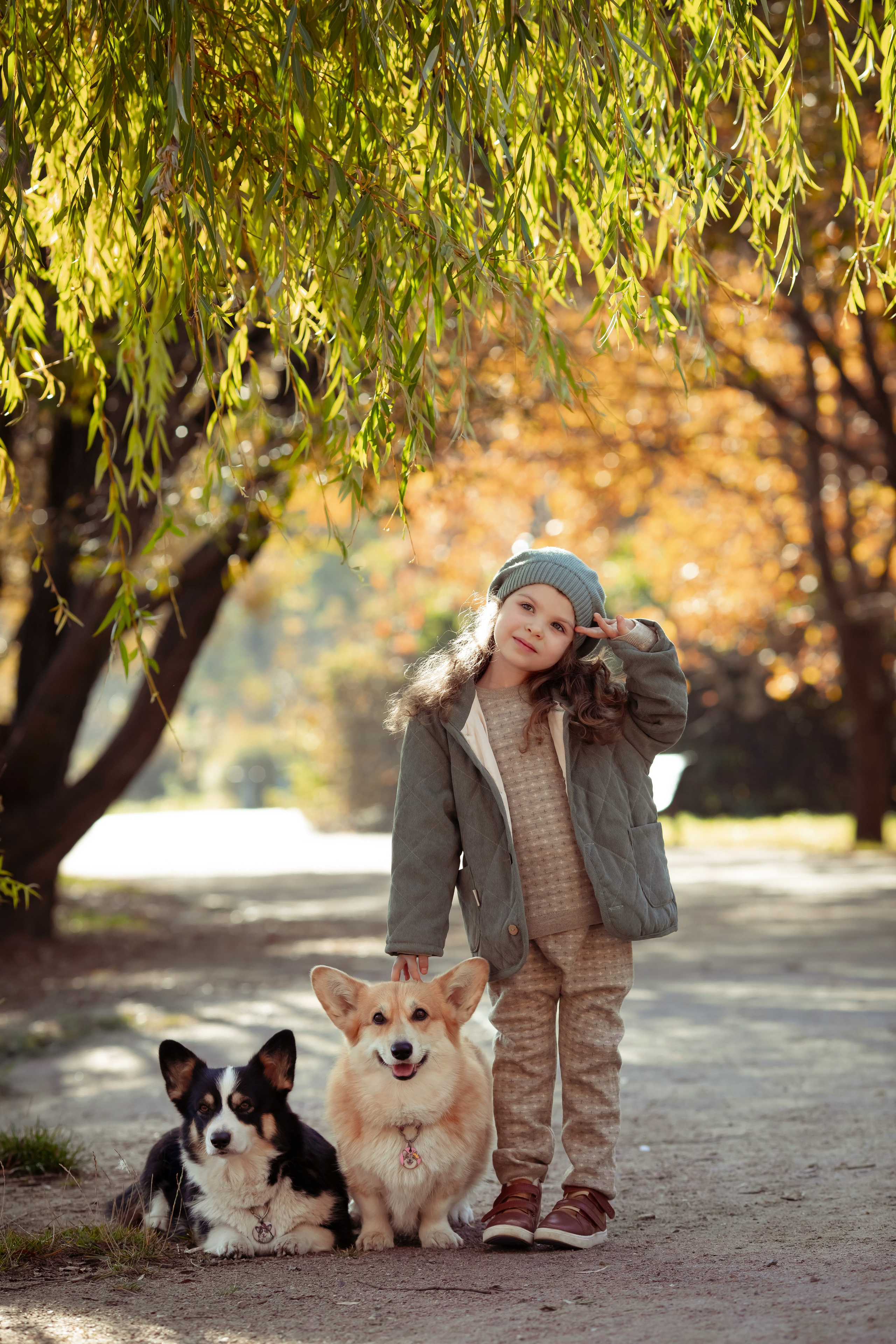 Эва с корги. Семейный и детский фотограф в Москве Дорогова Екатерина