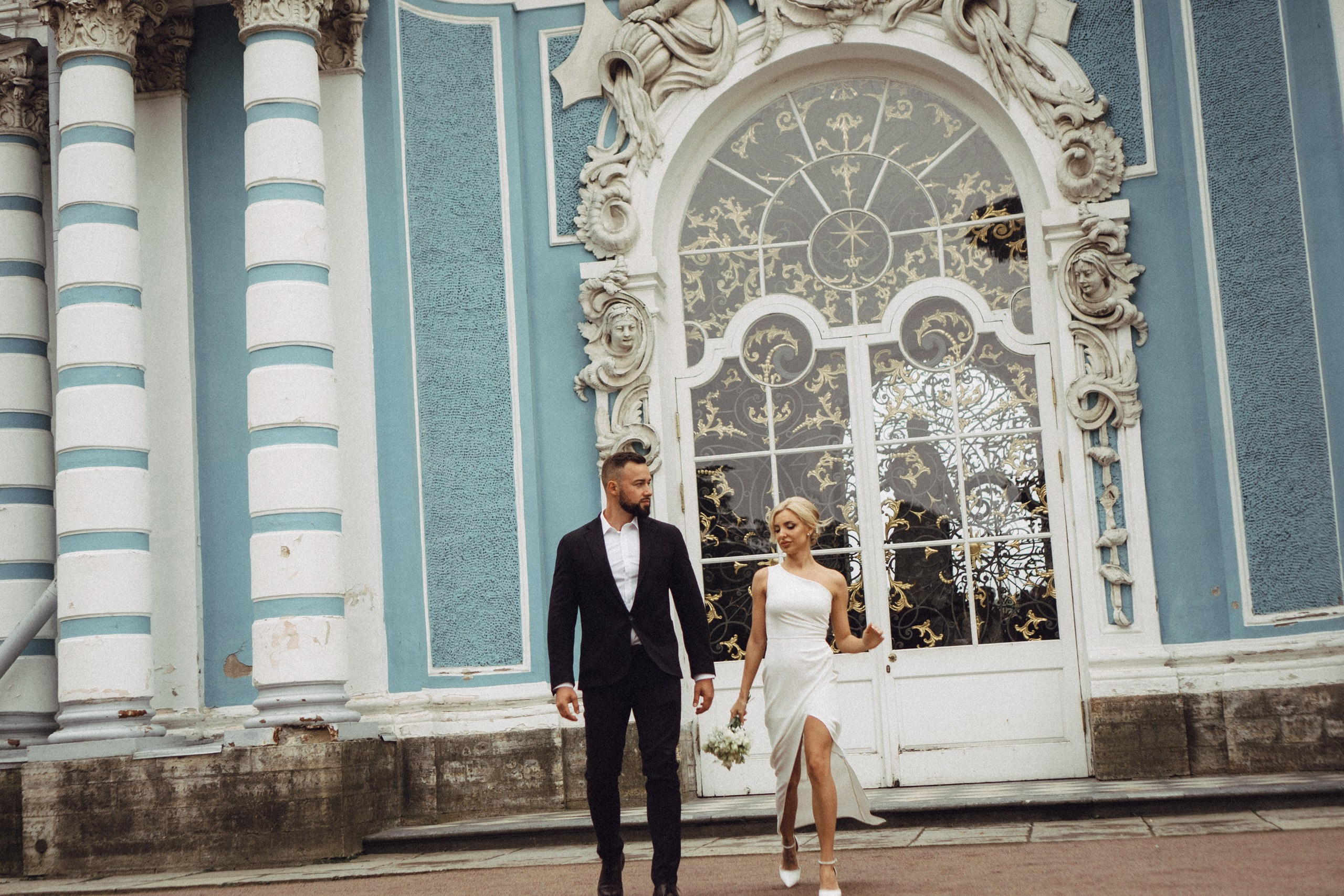 СВАДЕБНАЯ ИСТОРИЯ В ГОРОДЕ ПУШКИН ВОЗЛЕ ЕКАТЕРИНИНСКОГО ДВОРЦА И В ПАРКЕ. Профессиональный фотограф, Санкт-Петербург — Виктория Богомолова