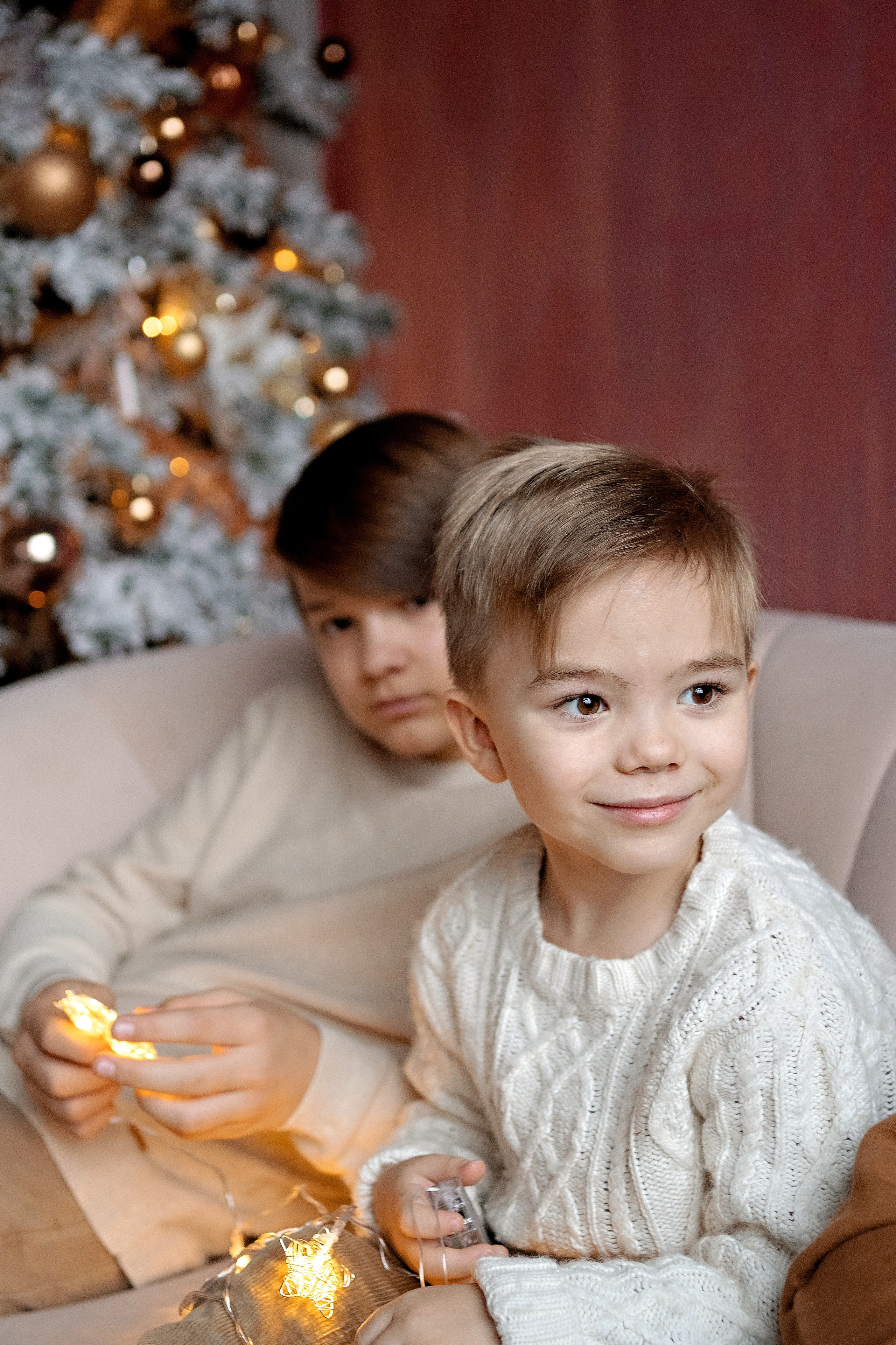 Новогодняя семейная фотосессия. Семейный и детский фотограф в Москве Екатерина Офицерова