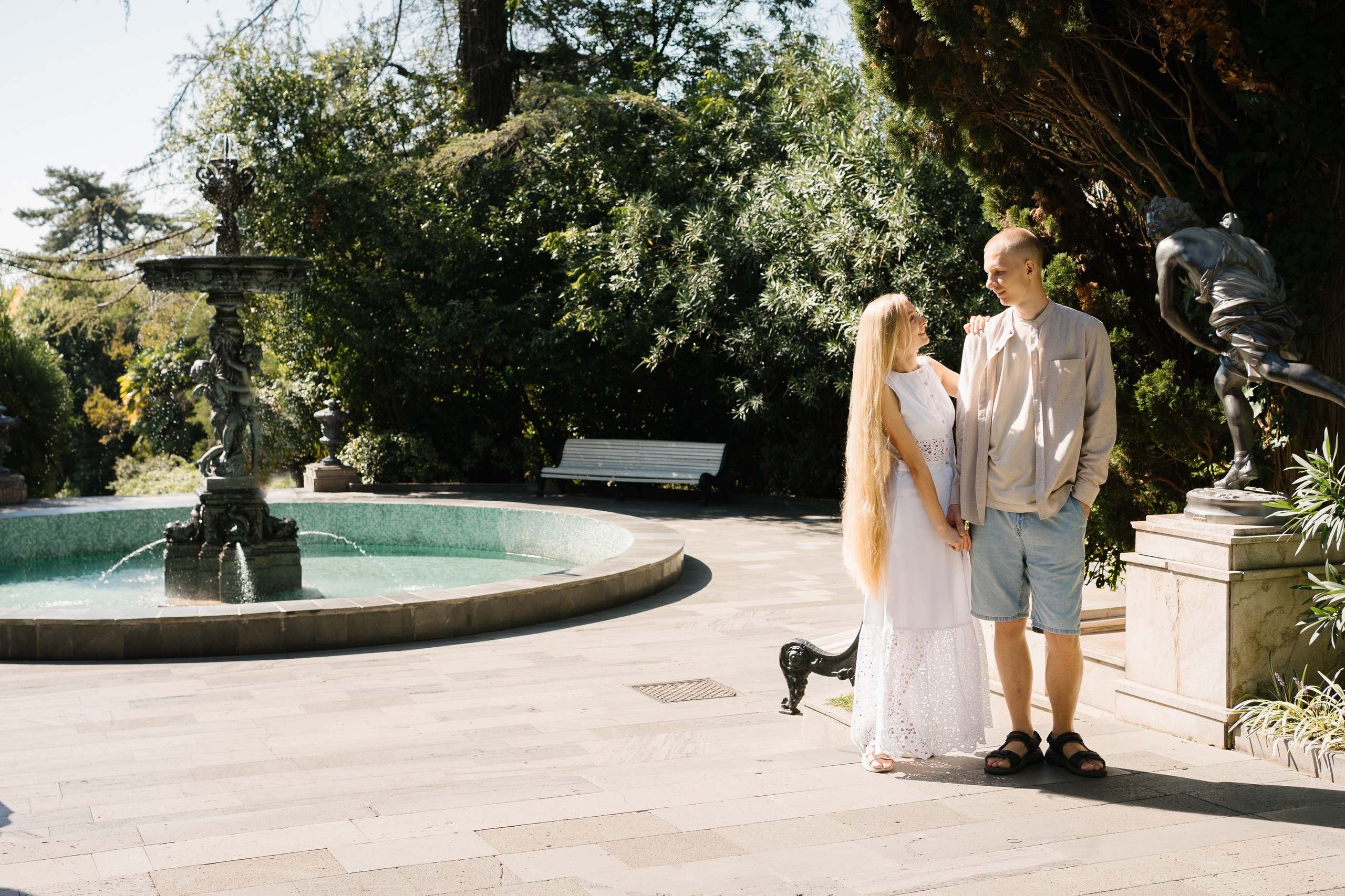 Фотосессия в дендрарии. Фотограф в Сочи Тиунова Маргарита и Тиунов Евгений