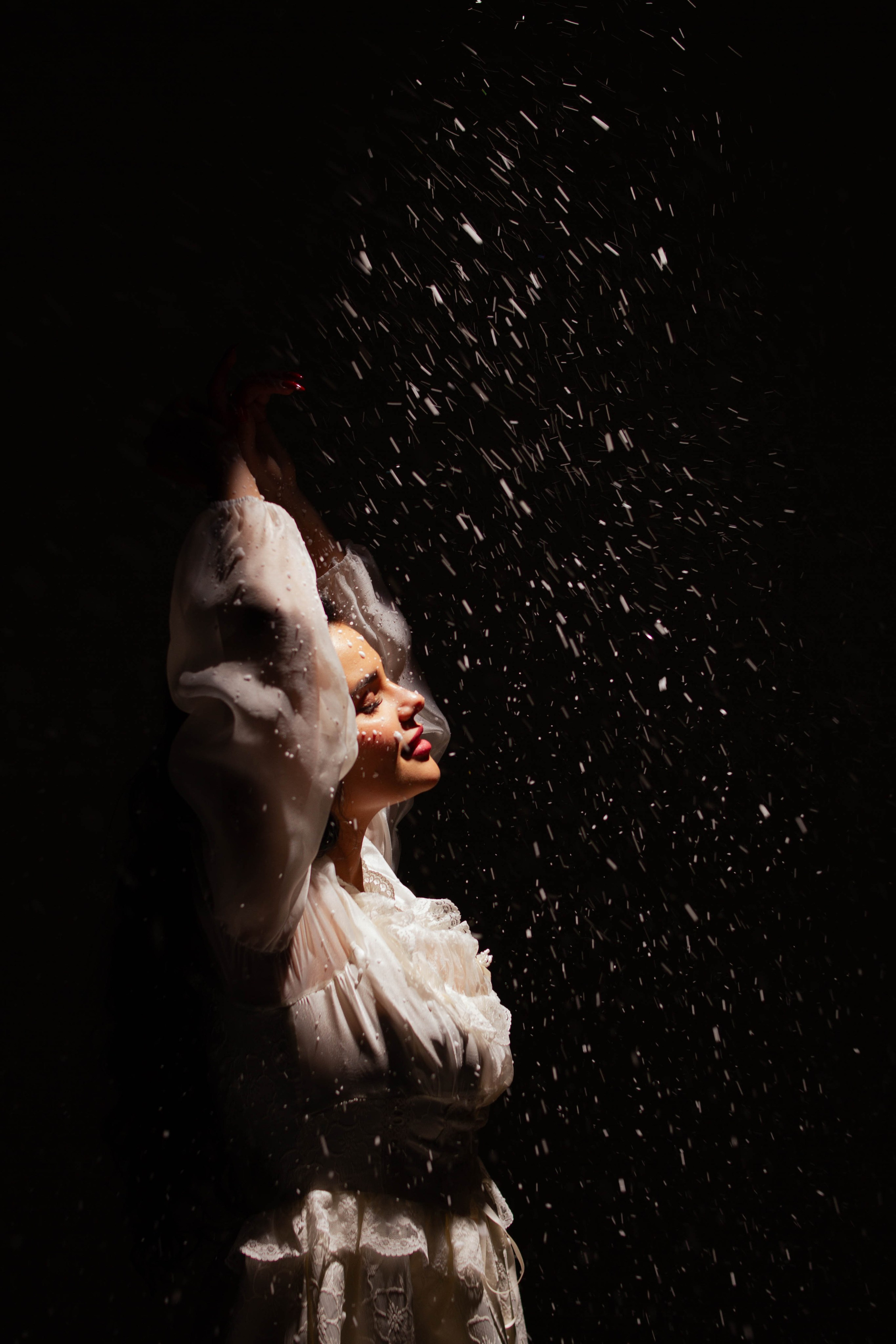 Снег в студии. Создадим шедевр? Виталина и её фотоискусство