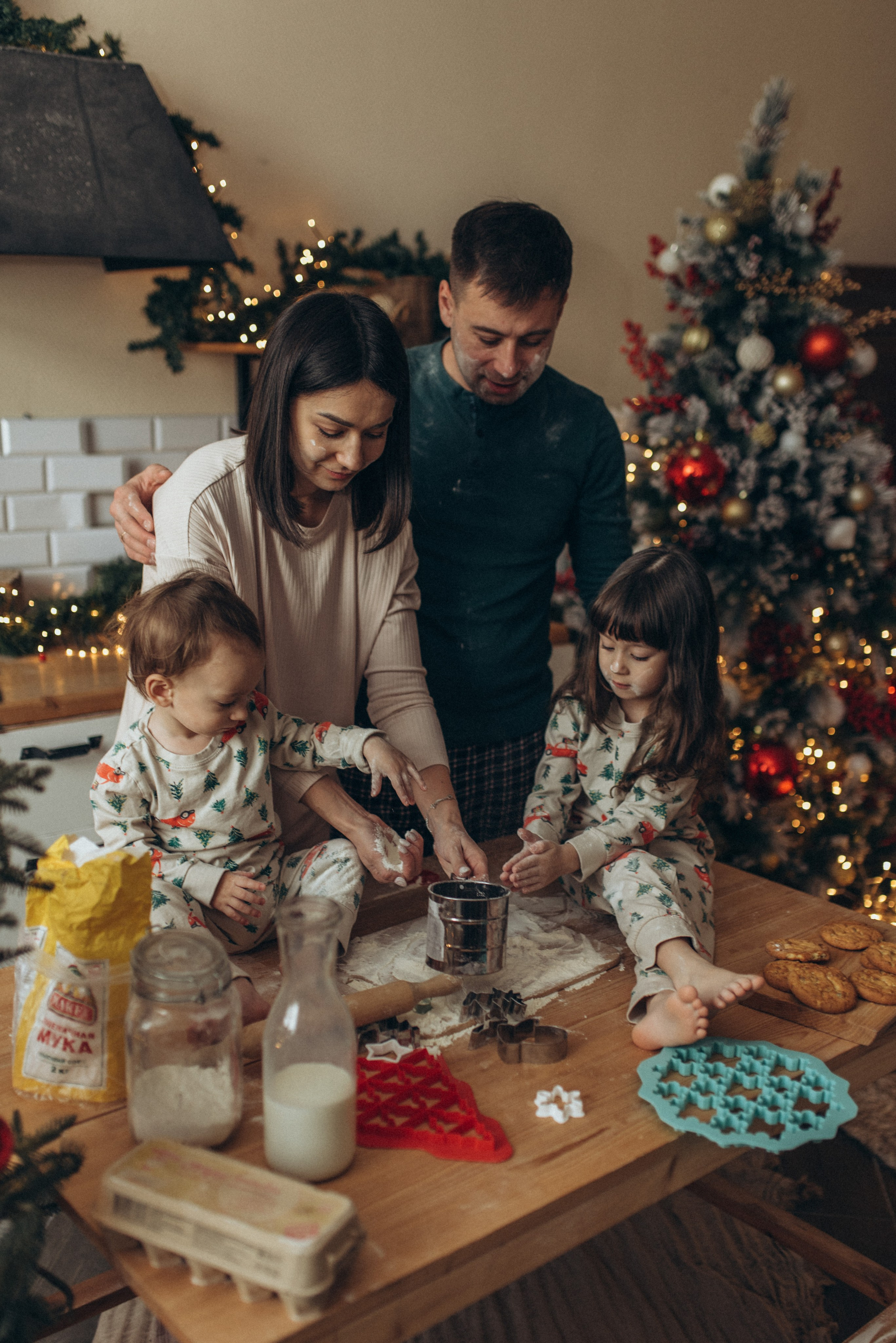 Мария, Жени и детишки. Веселый новый год. Семейный фотограф в Москве Екатерина Север