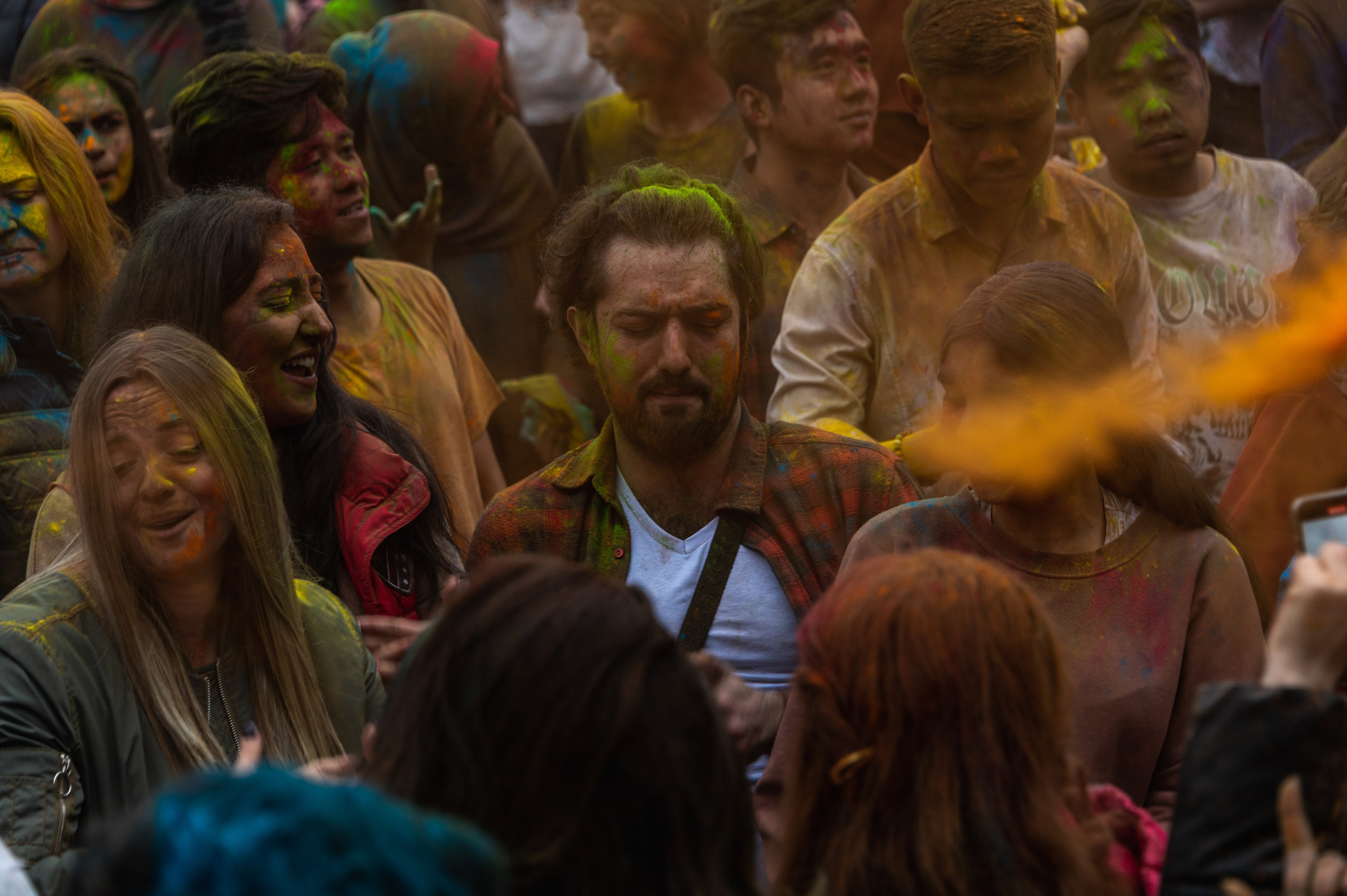 Праздник Холи в Москве. Фотограф Роман Адлер