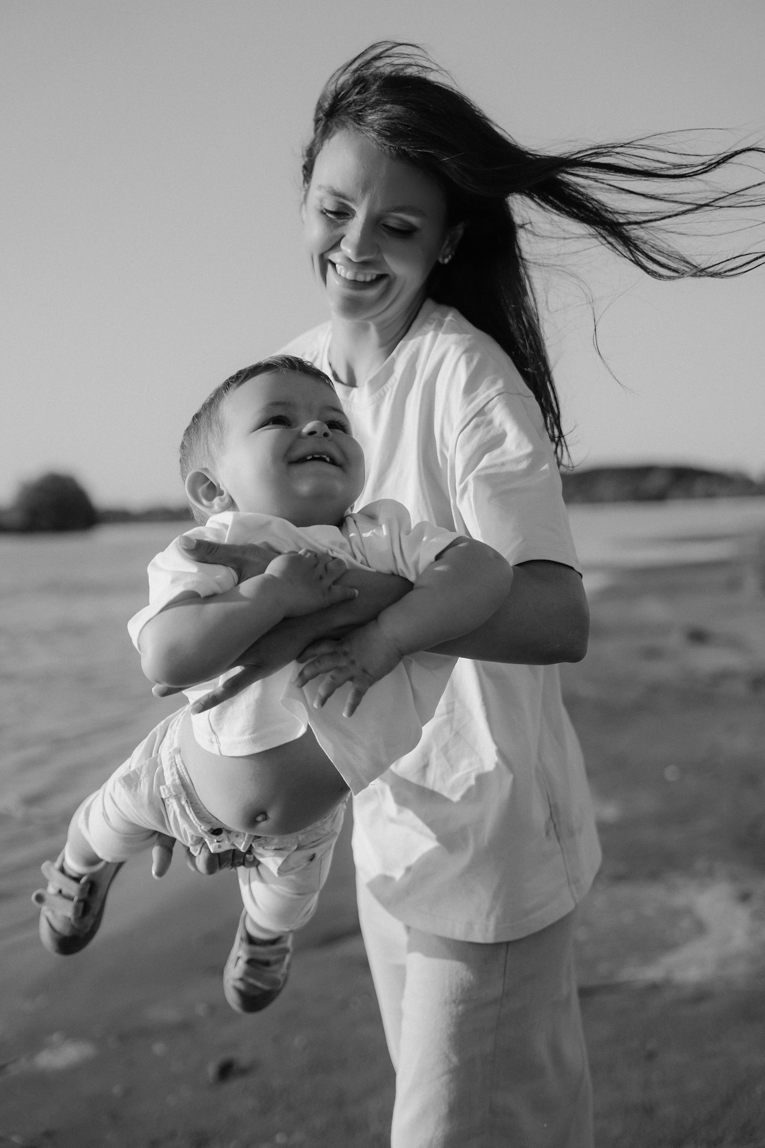 Семейная съёмка на закате. Фотограф с психологическим образованием