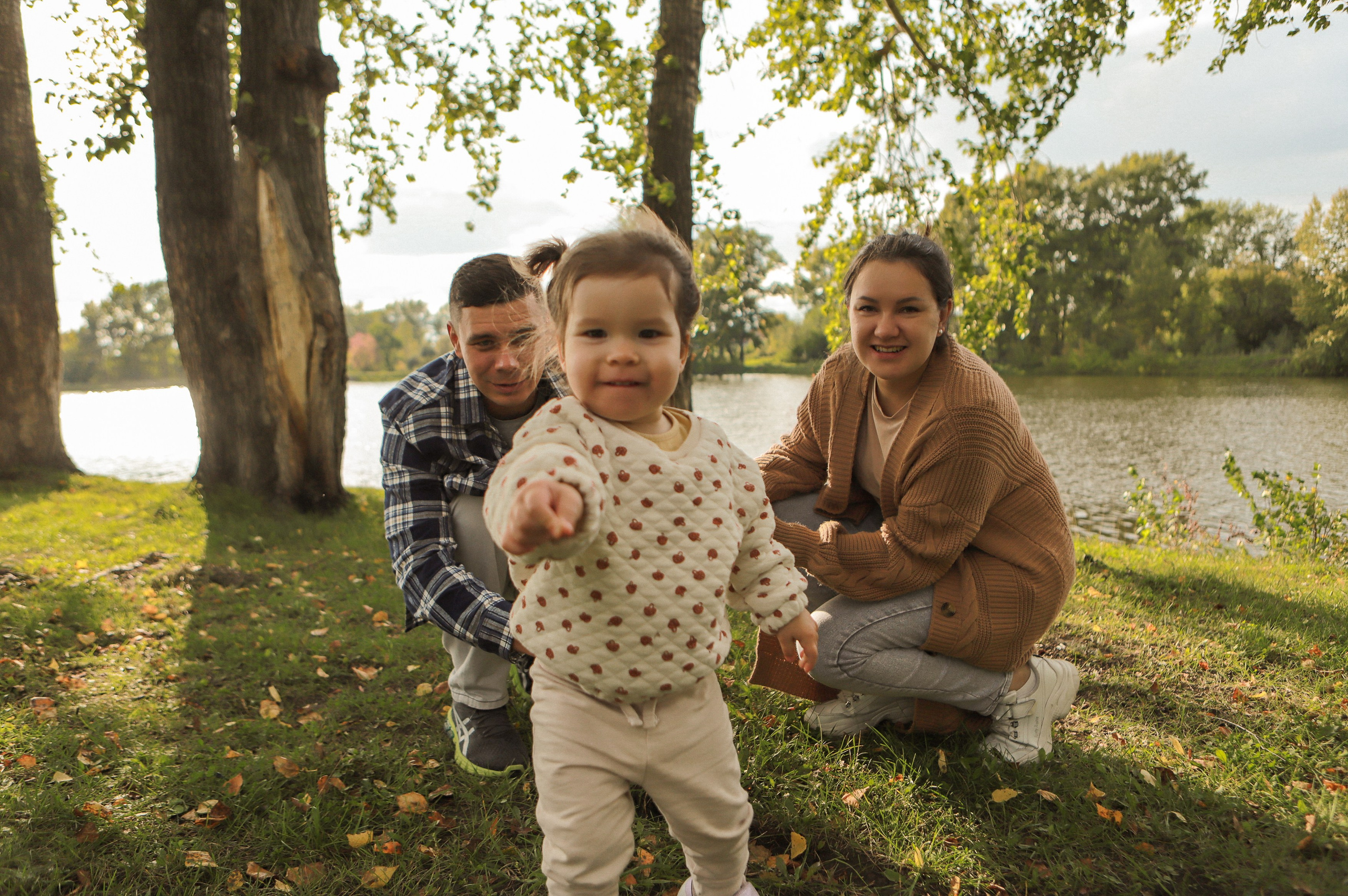 Семейная фотосессия - Теплый осенний пикник с маленьким Счастьем. Семейный и женский фотограф Кемерово Мария Степ