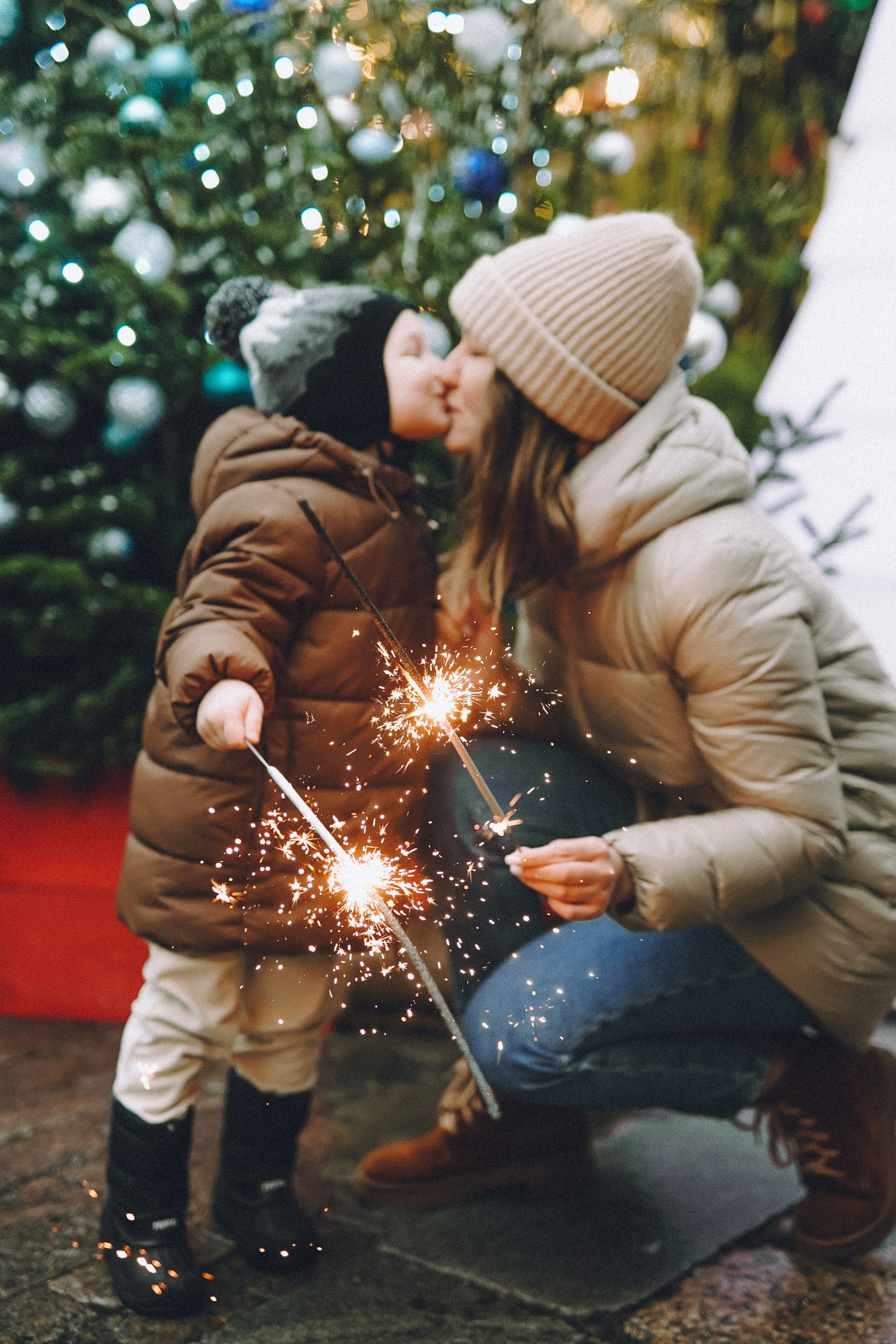 Прогулка по новогодней Москве для Юли, Жени и Вани. Фотограф Наталья Колганова