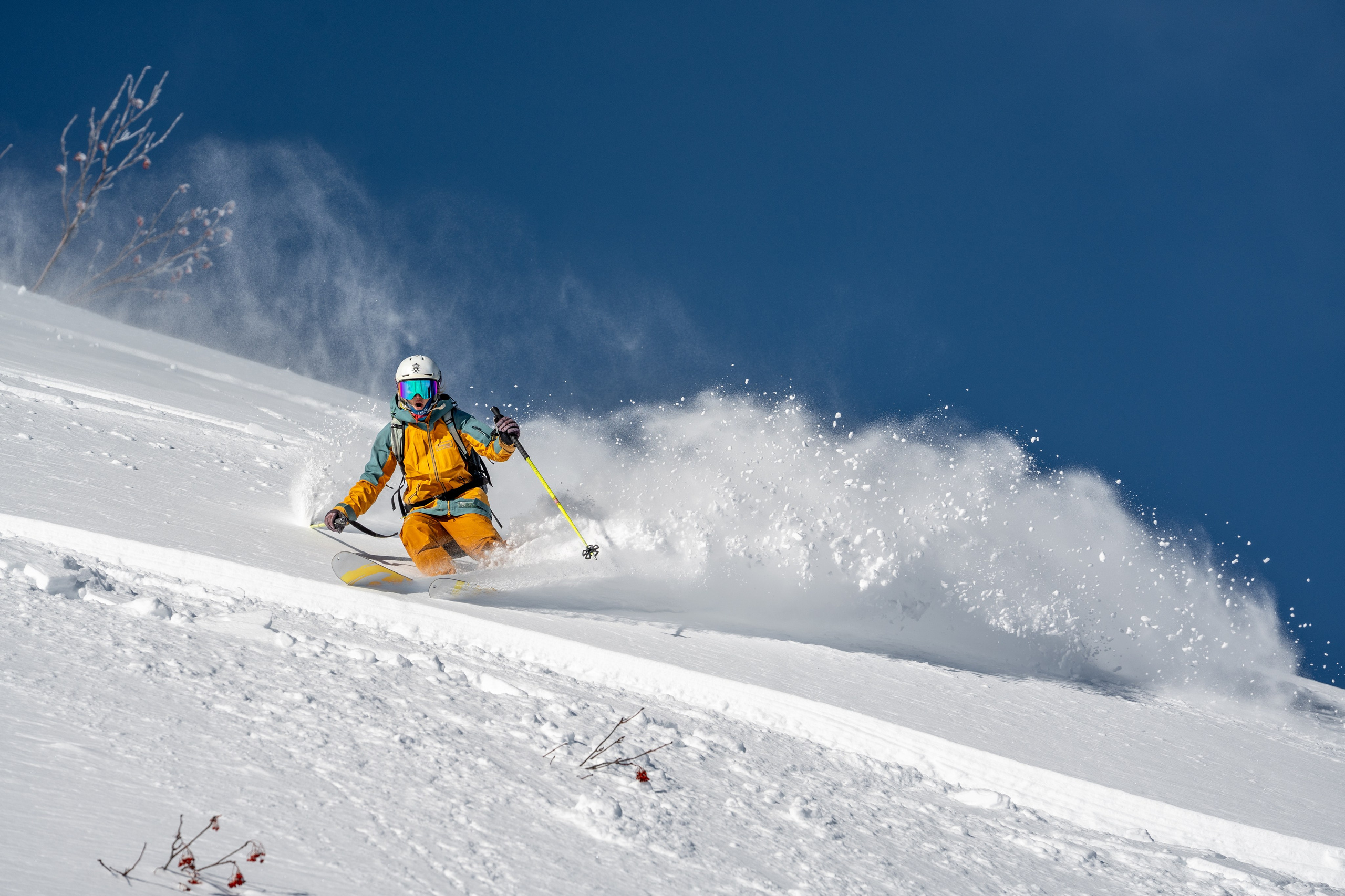 Внетрассовое катание в рамках фрирайд кэмпа с Еленой Ануфриковой. Репортажный фотограф в Красной Поляне и Сочи Павлюченко Екатерина