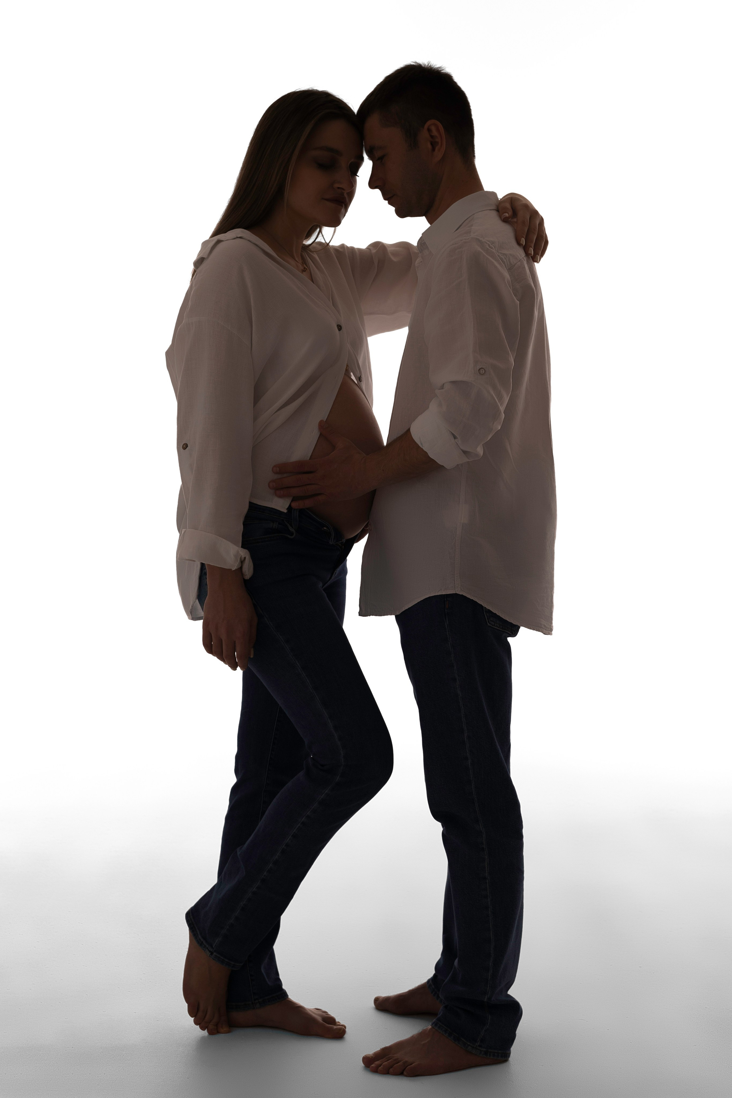 Елена и Роман — семейная фотосессия, фотосессия беременности. Анастасия, Фотограф женского портрета и беременности в стиле vogue