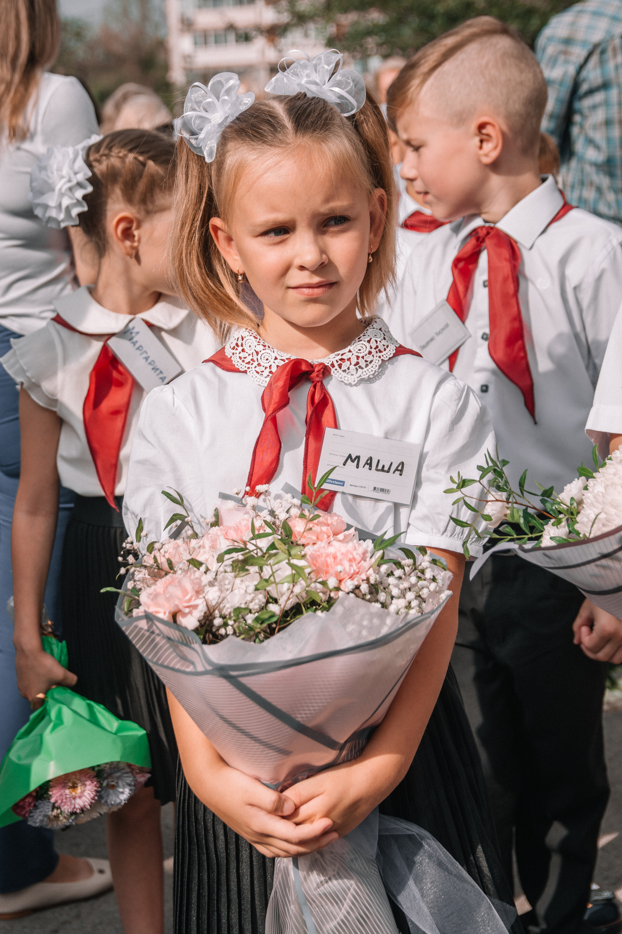 День знаний первоклашек, съемка на 1 сентября. Семейный и детский фотограф Кущ Наташа