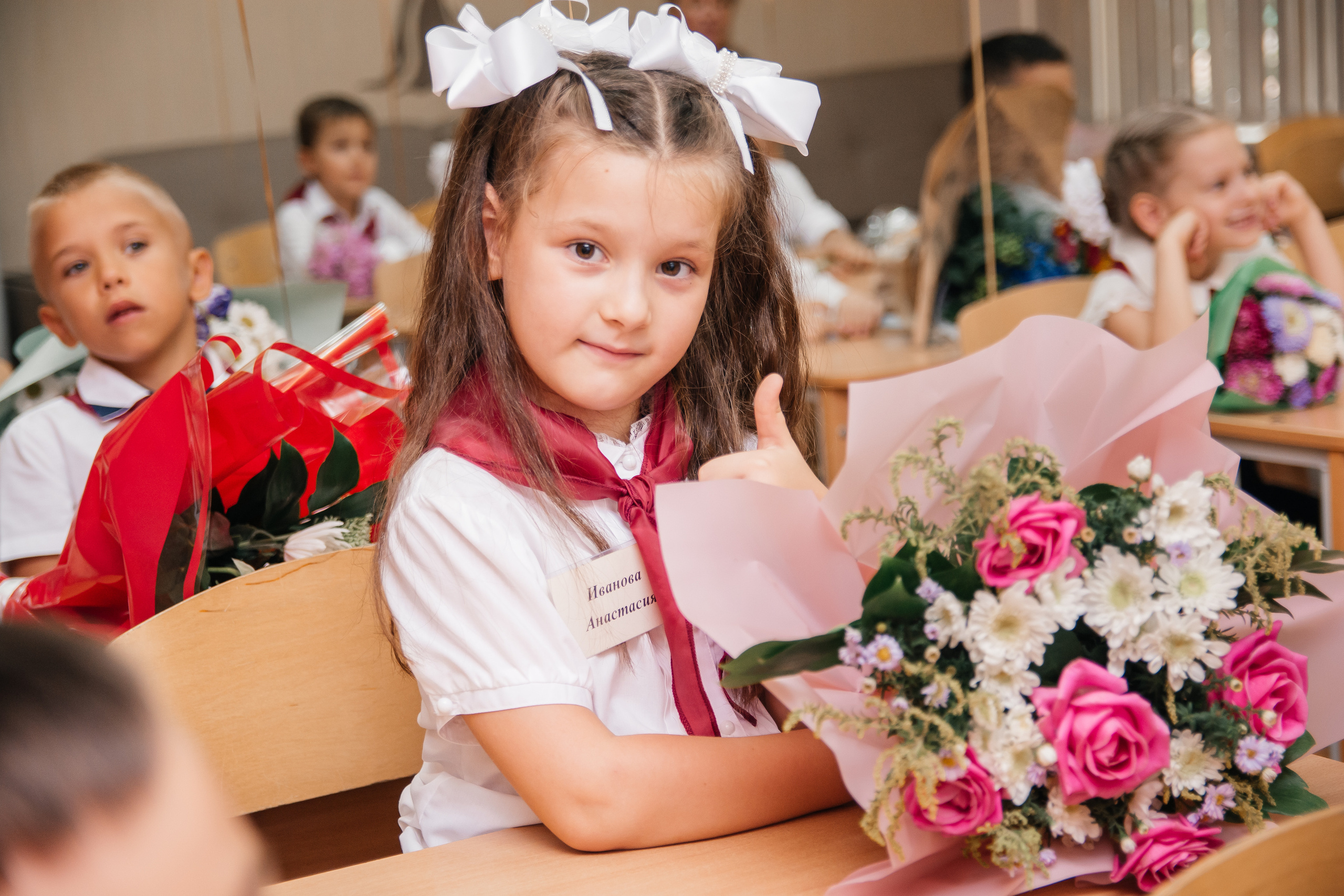 День знаний первоклашек, съемка на 1 сентября. Семейный и детский фотограф Кущ Наташа