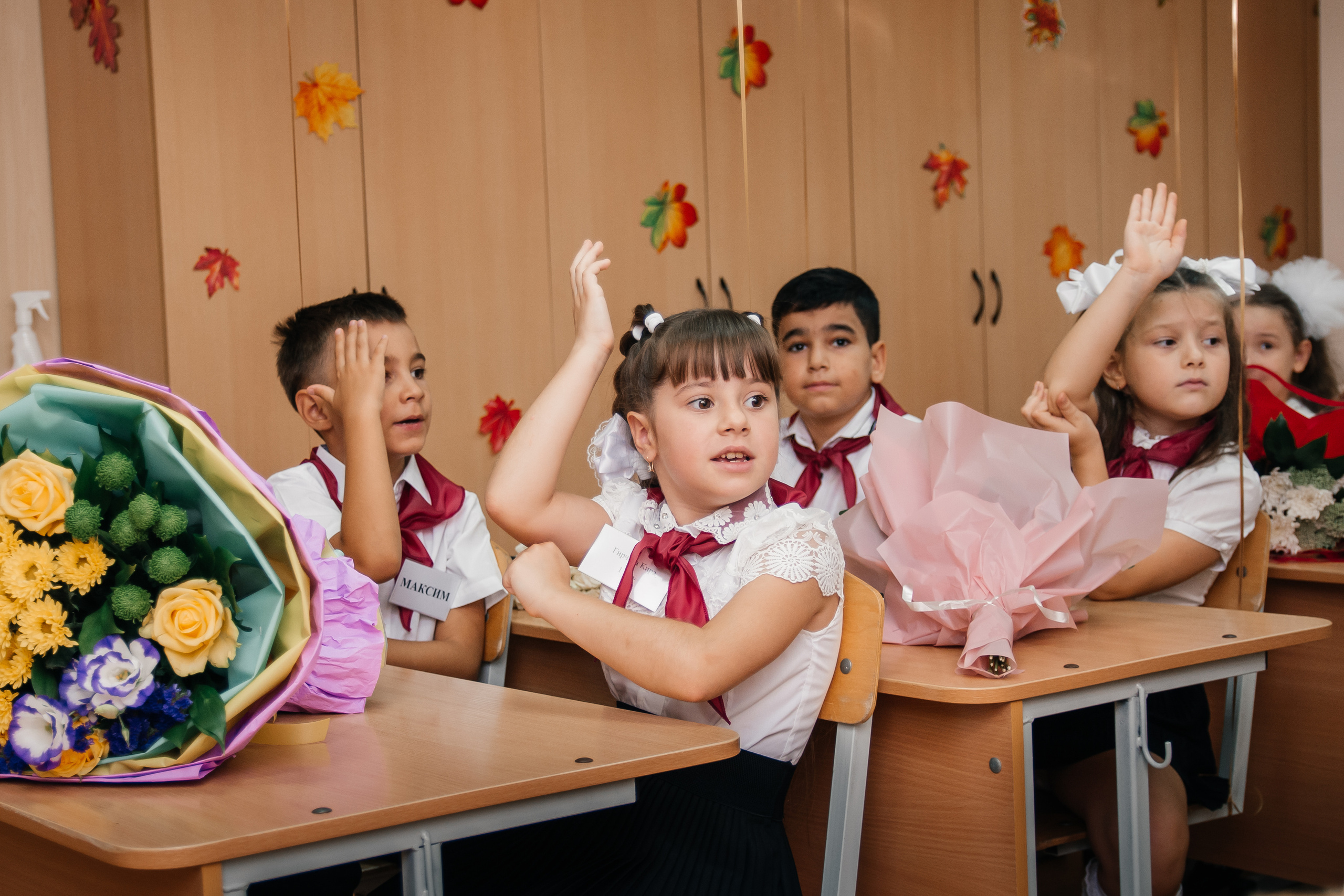 День знаний первоклашек, съемка на 1 сентября. Семейный и детский фотограф Кущ Наташа