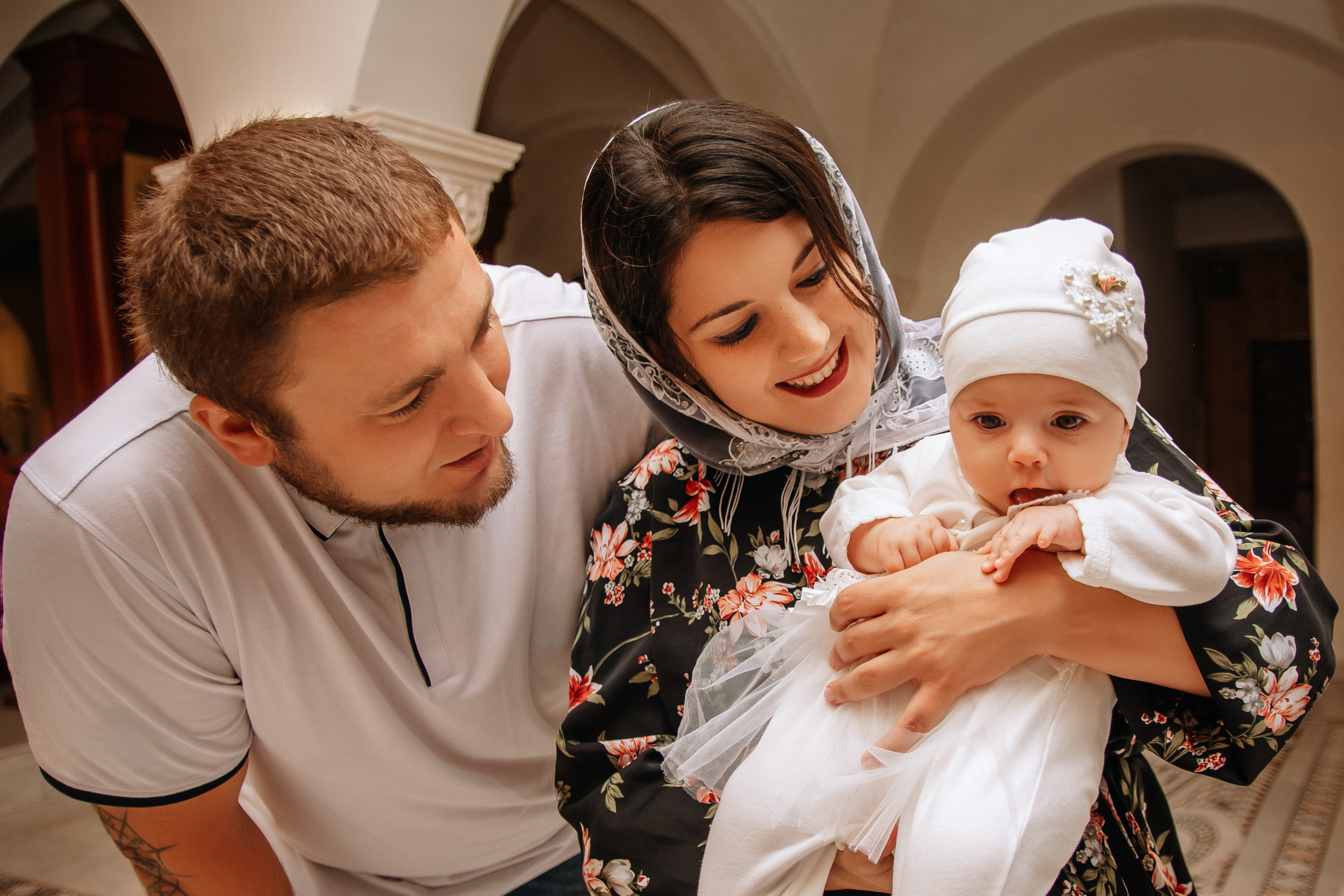 Съемка крещения Варвары. Семейный и детский фотограф Кущ Наташа