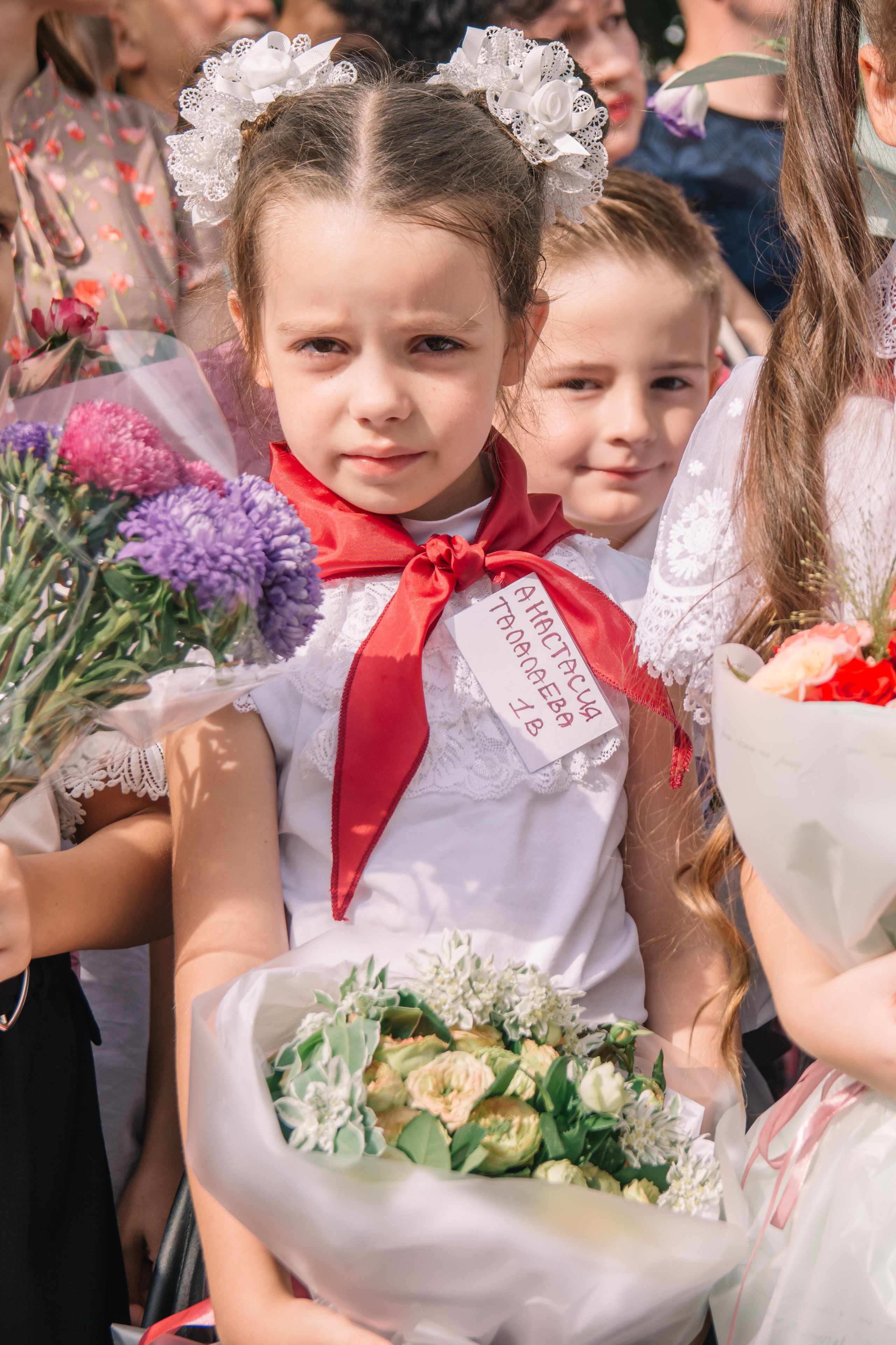 День знаний первоклашек, съемка на 1 сентября. Семейный и детский фотограф Кущ Наташа