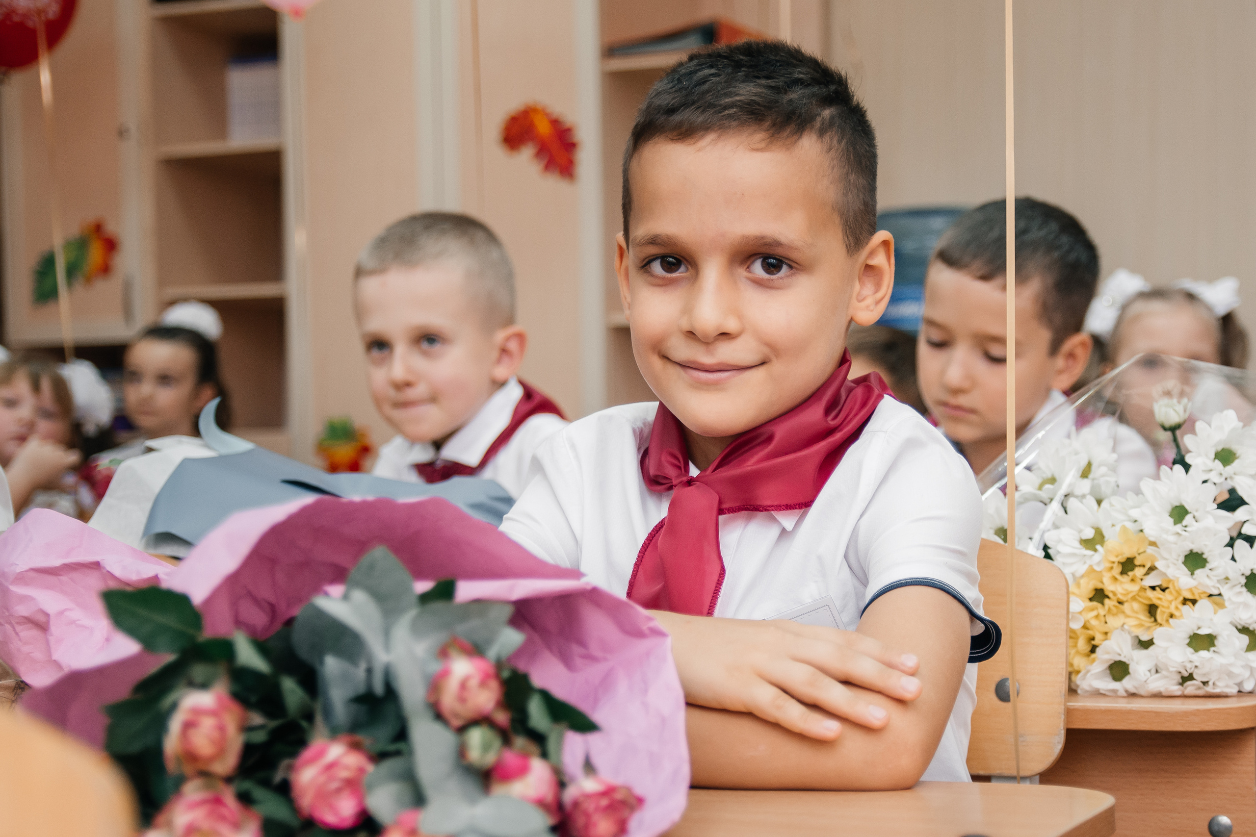 День знаний первоклашек, съемка на 1 сентября. Семейный и детский фотограф Кущ Наташа