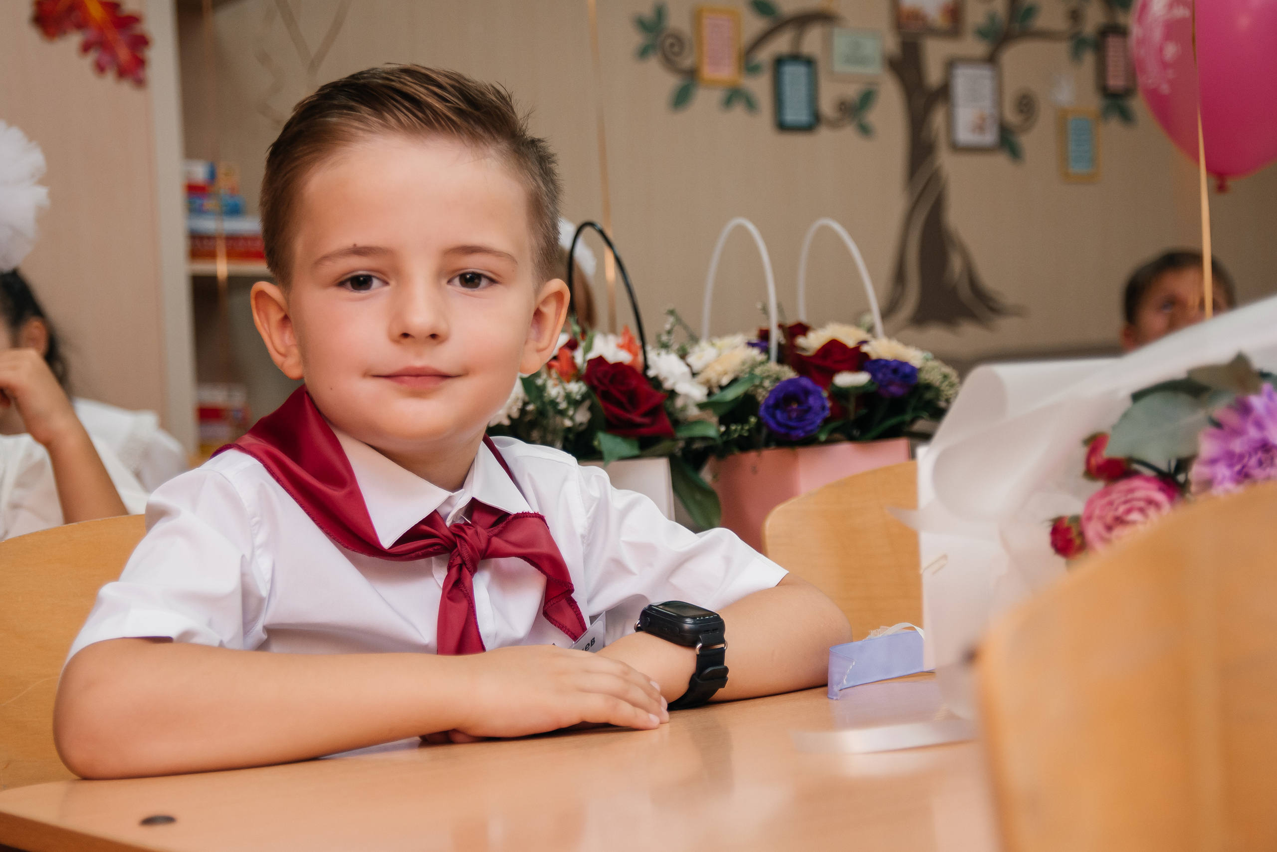 День знаний первоклашек, съемка на 1 сентября. Семейный и детский фотограф Кущ Наташа