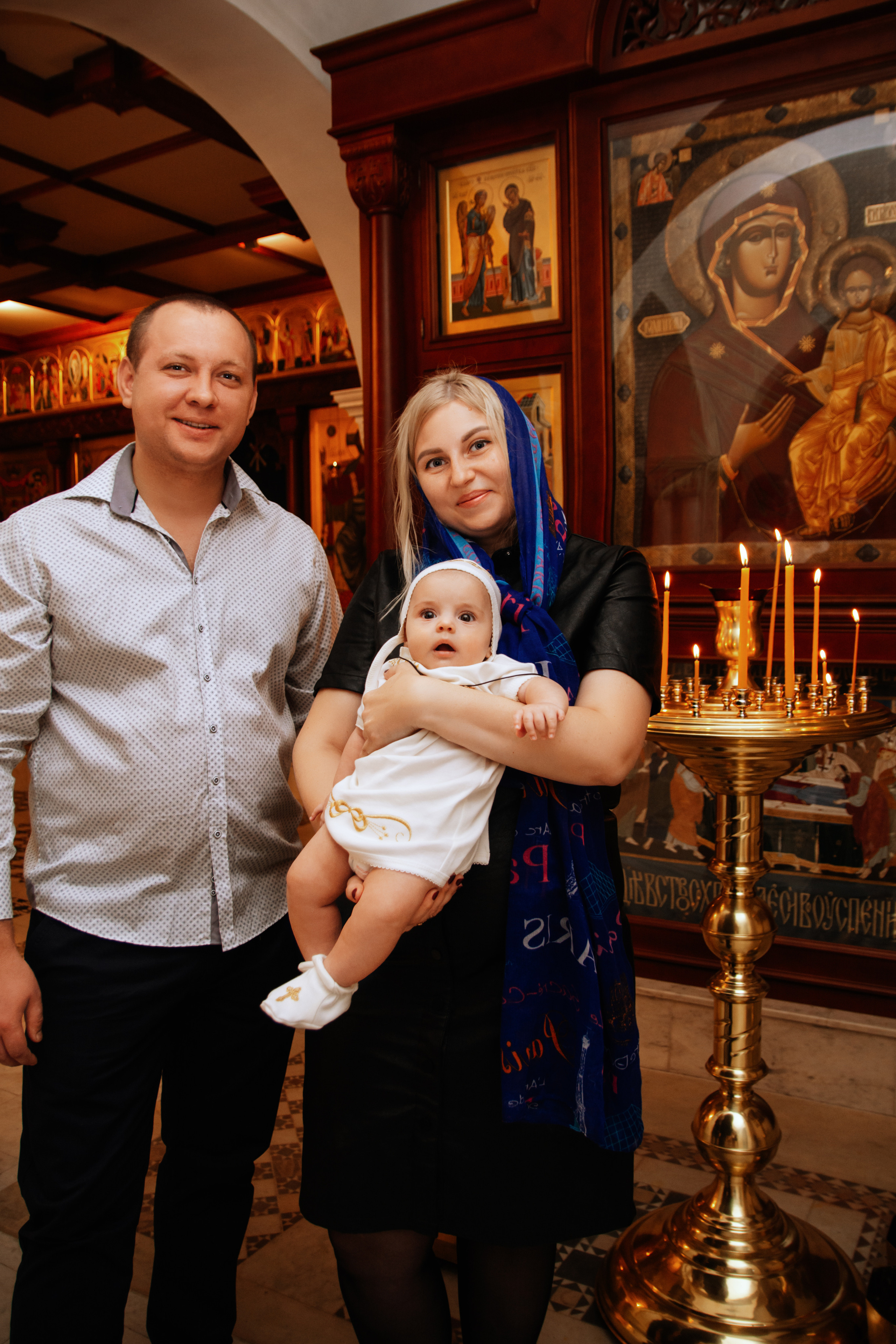 Съемка крещения Варвары. Семейный и детский фотограф Кущ Наташа