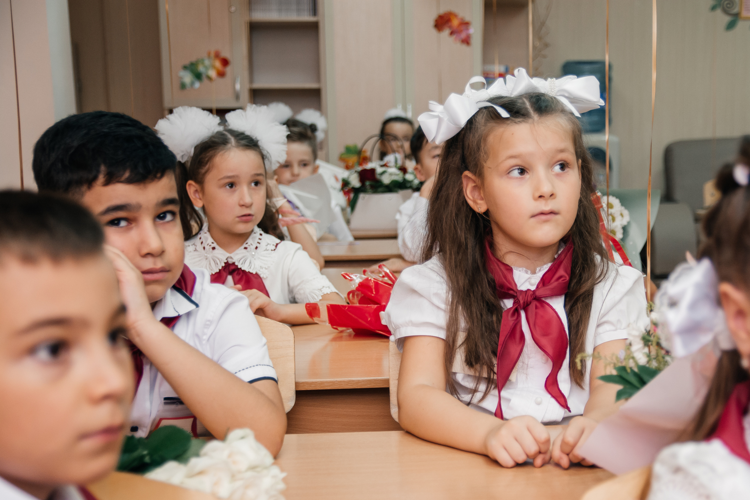 День знаний первоклашек, съемка на 1 сентября. Семейный и детский фотограф Кущ Наташа