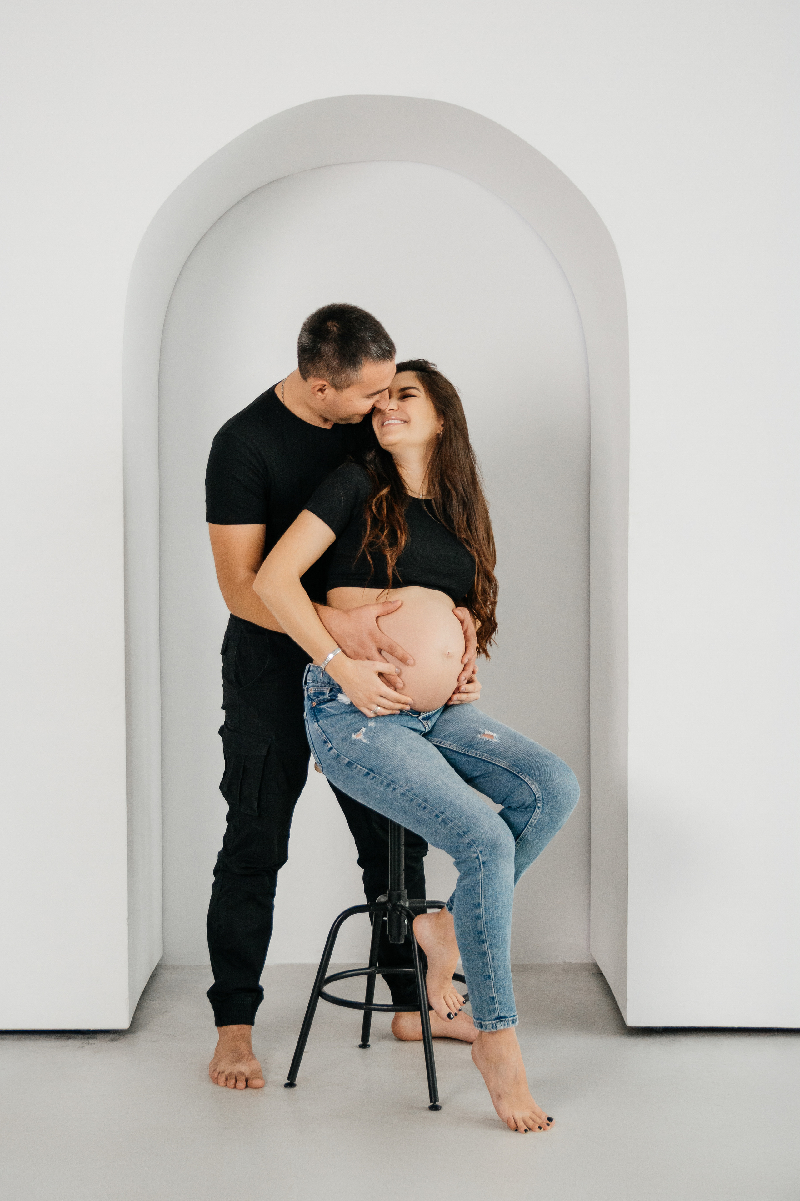 Беременность Катя с семьей. Семейный и детский фотограф Кущ Наташа